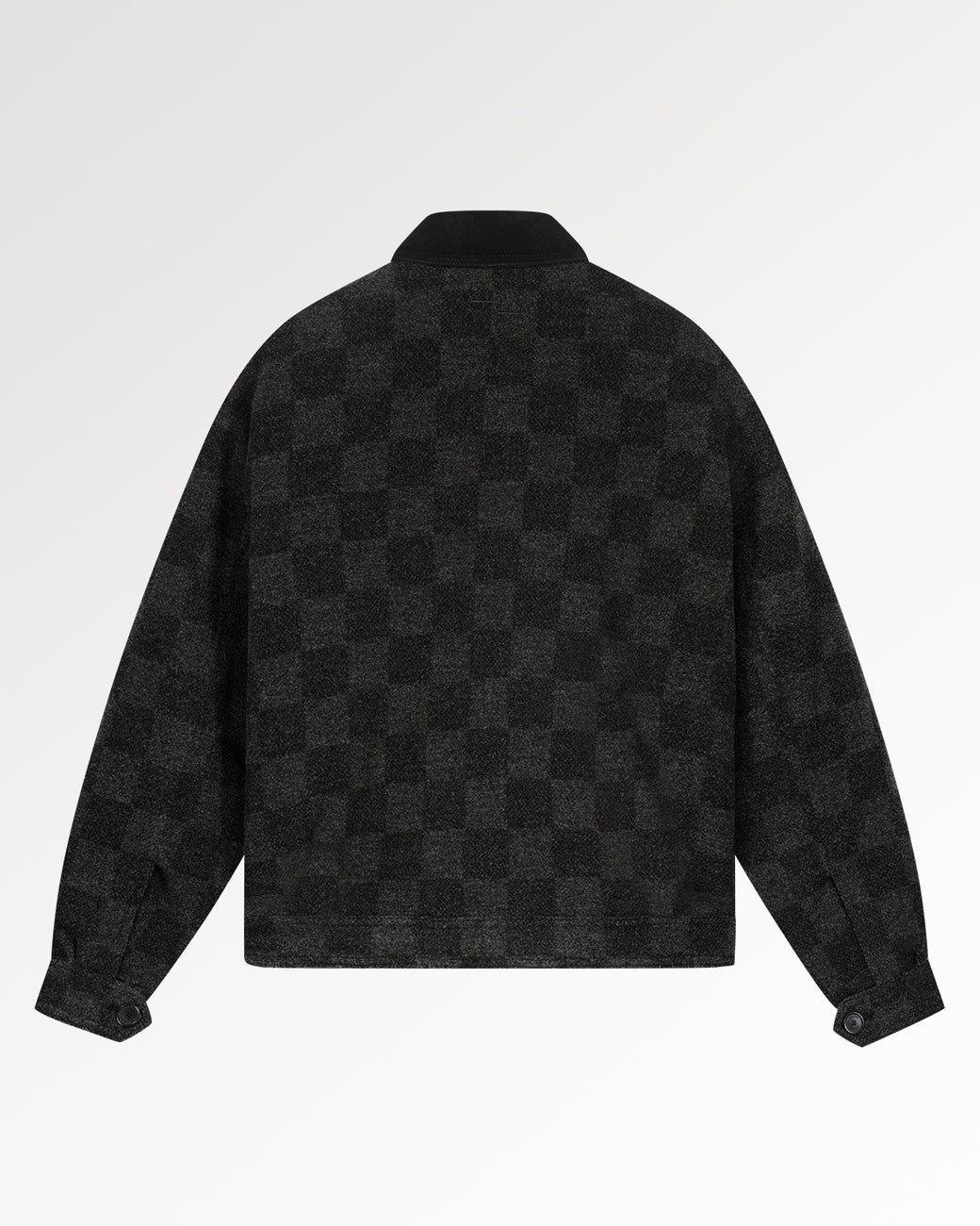 FILLING PIECES Box Jacket Wool Check Black