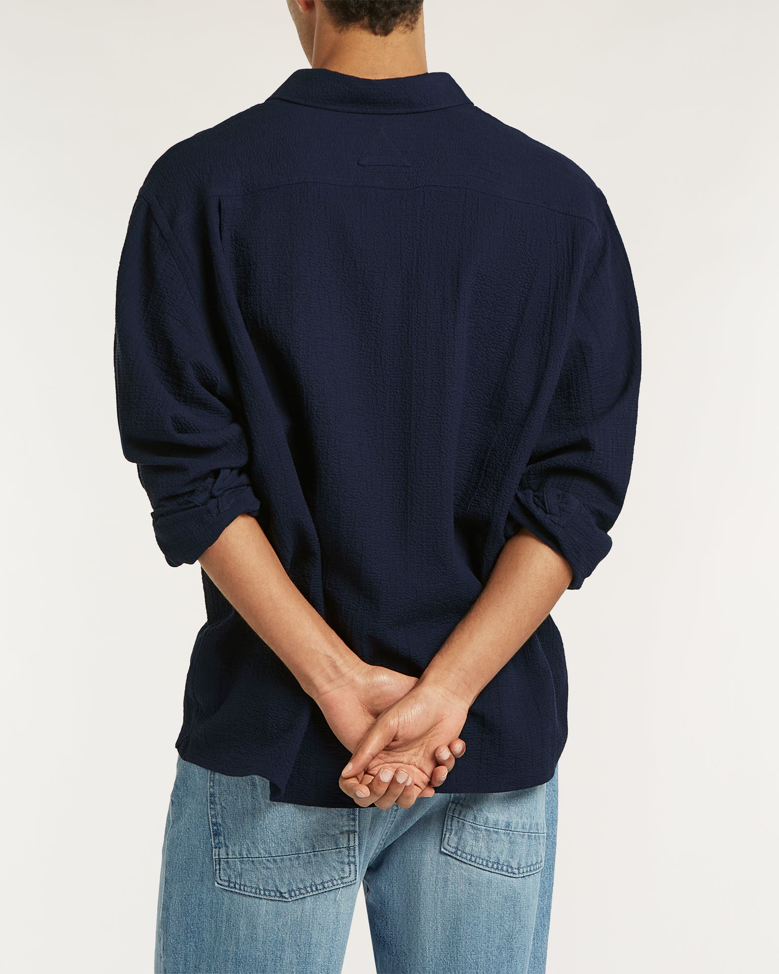 DENHAM SCISSOR PATCH SHIRT SSP Navy