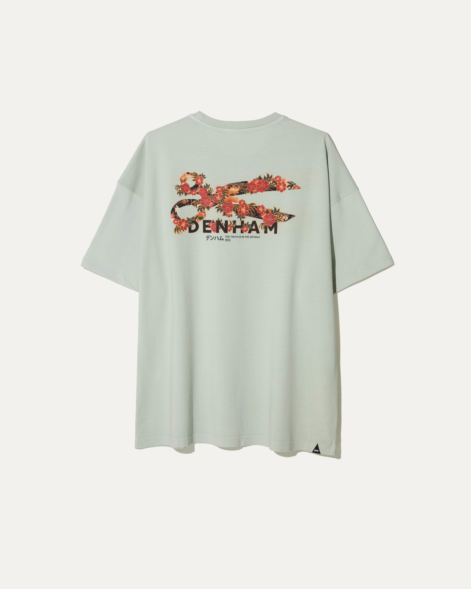 DENHAM FLOWY RAPHIC TEE LWJ Mercury Green