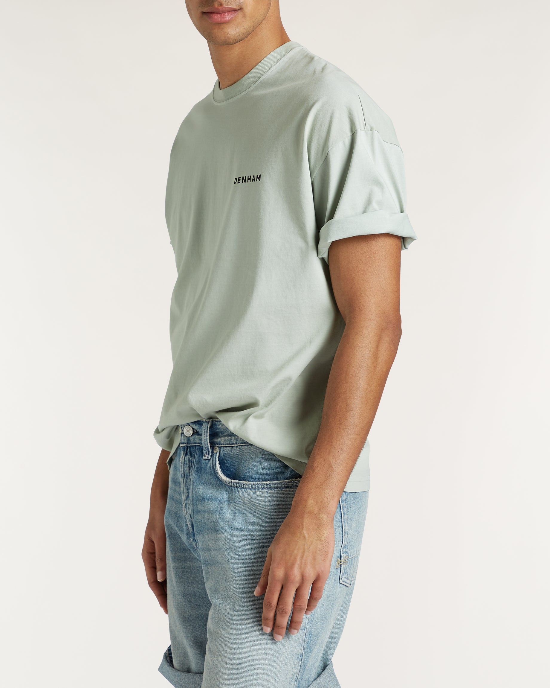 DENHAM FLOWY RAPHIC TEE LWJ Mercury Green