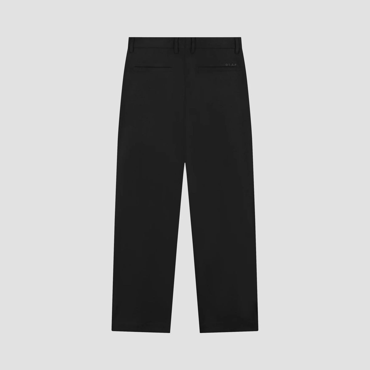 OLAF WOOL BARREL LEG PANT Black