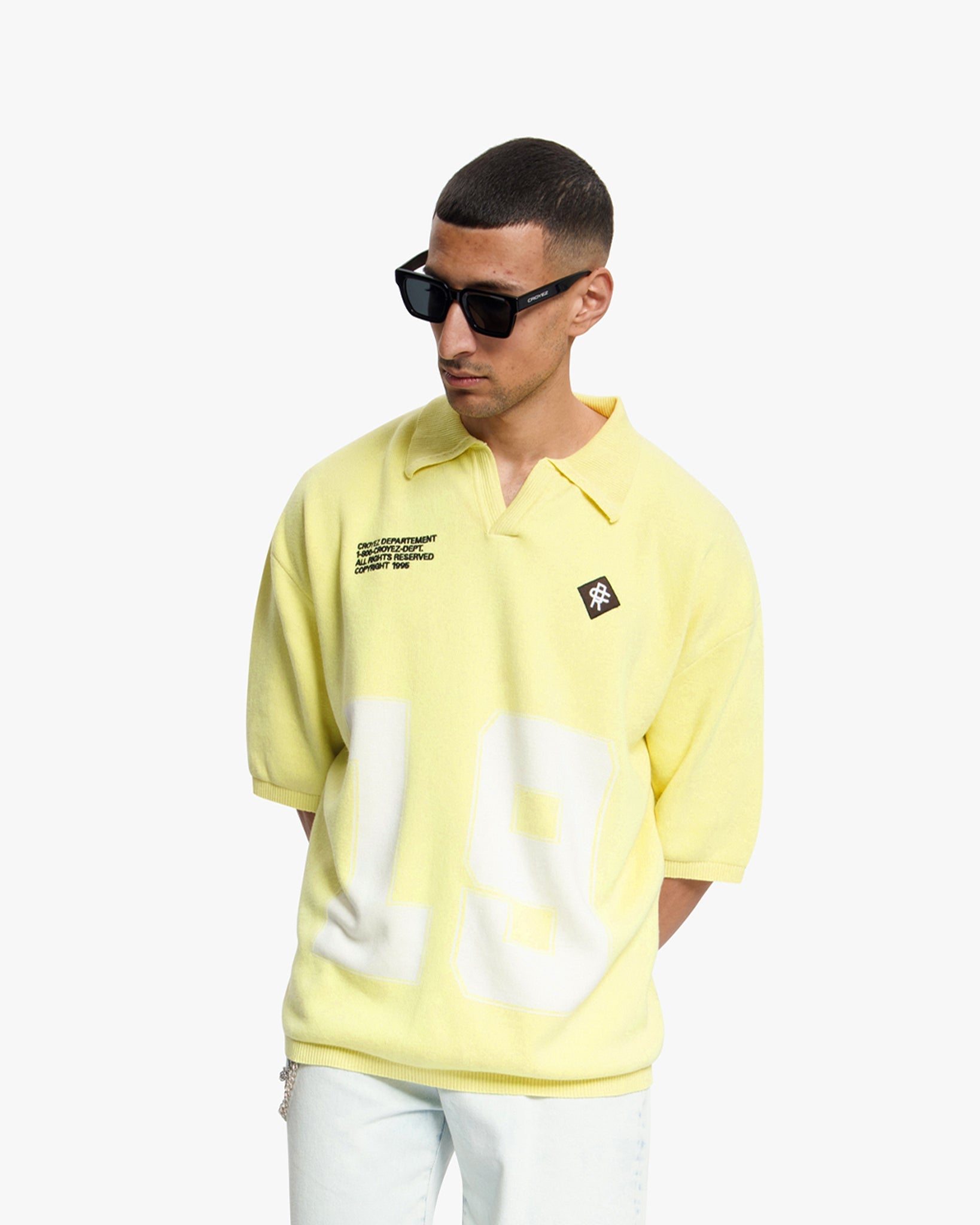 CROYEZ NOMBRE KNIT POLO Yellow