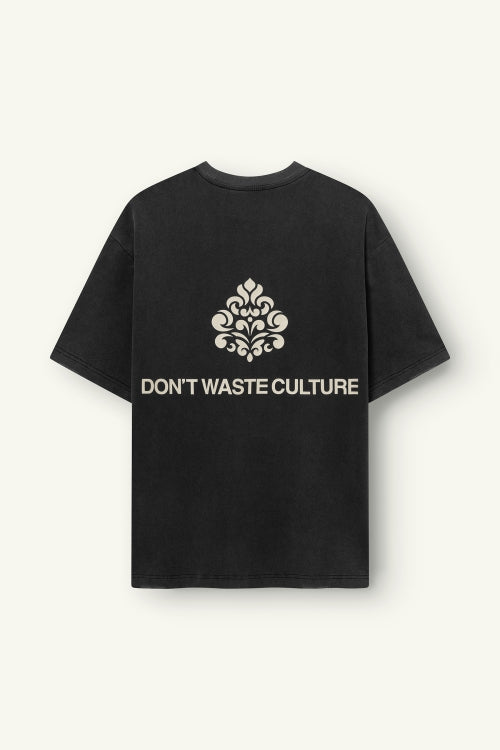 DON'T WASTE CULTURE AZEMARI T-SHIRT | WASHED BLACK