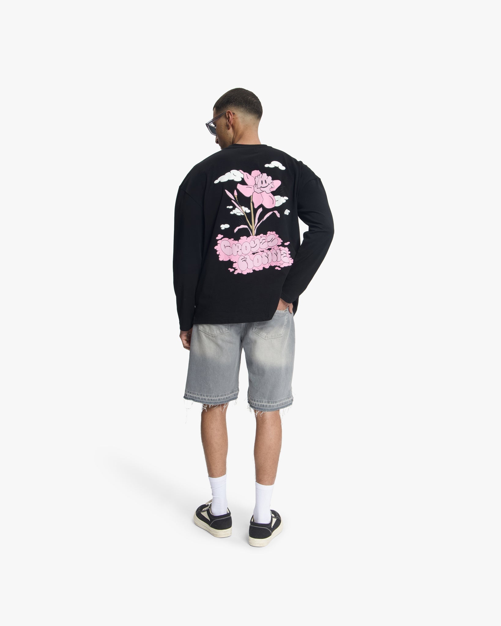 Croyez Fleur Heureuse Longsleeve Black