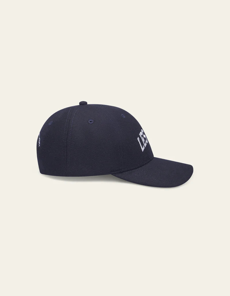 LES DEUX Les Deux Wool Baseball Cap | Dark Navy