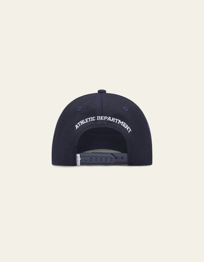 LES DEUX Les Deux Wool Baseball Cap | Dark Navy