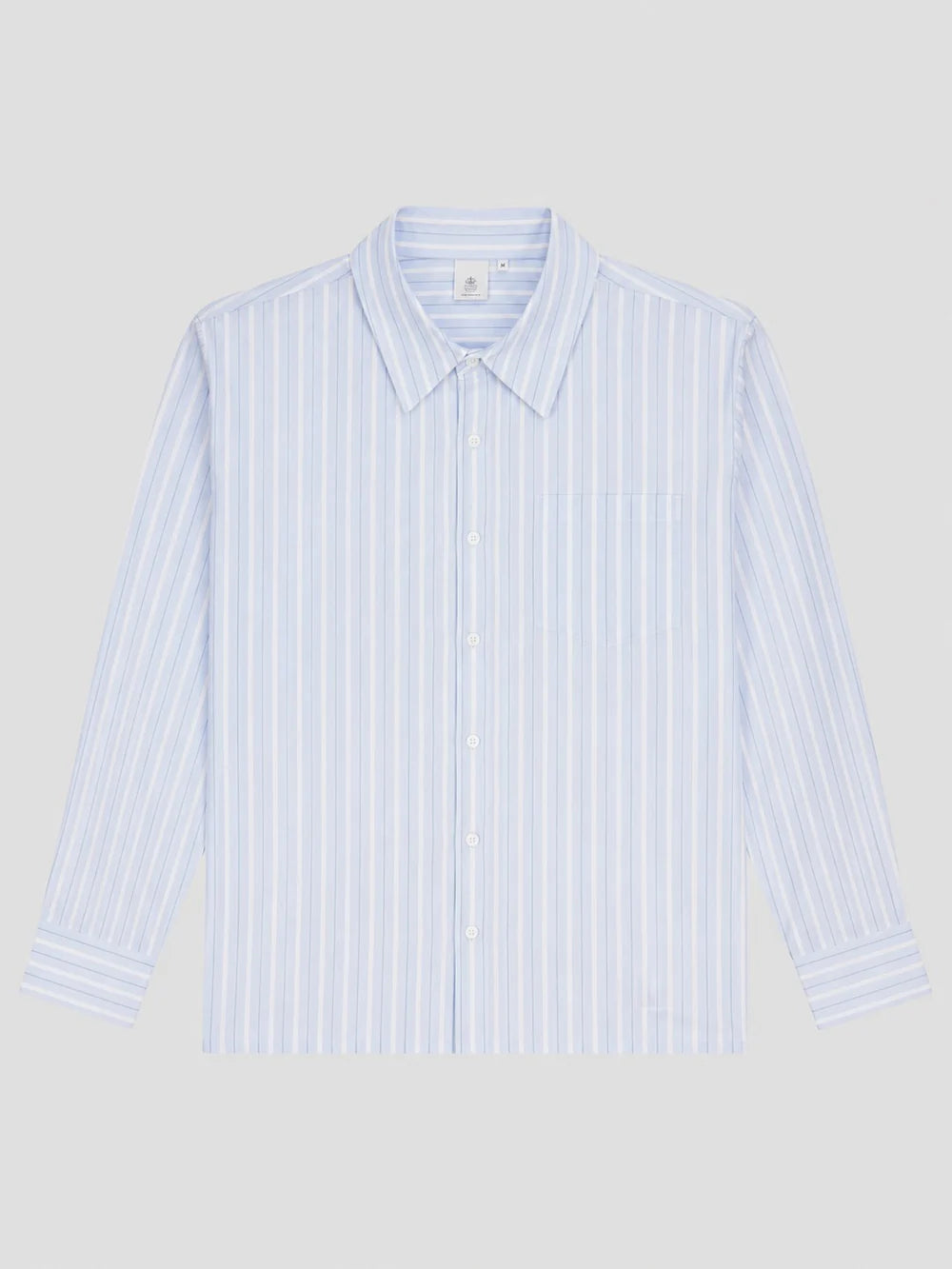 SQUALL YARN DYED STRIPED SHIRT Light Blue