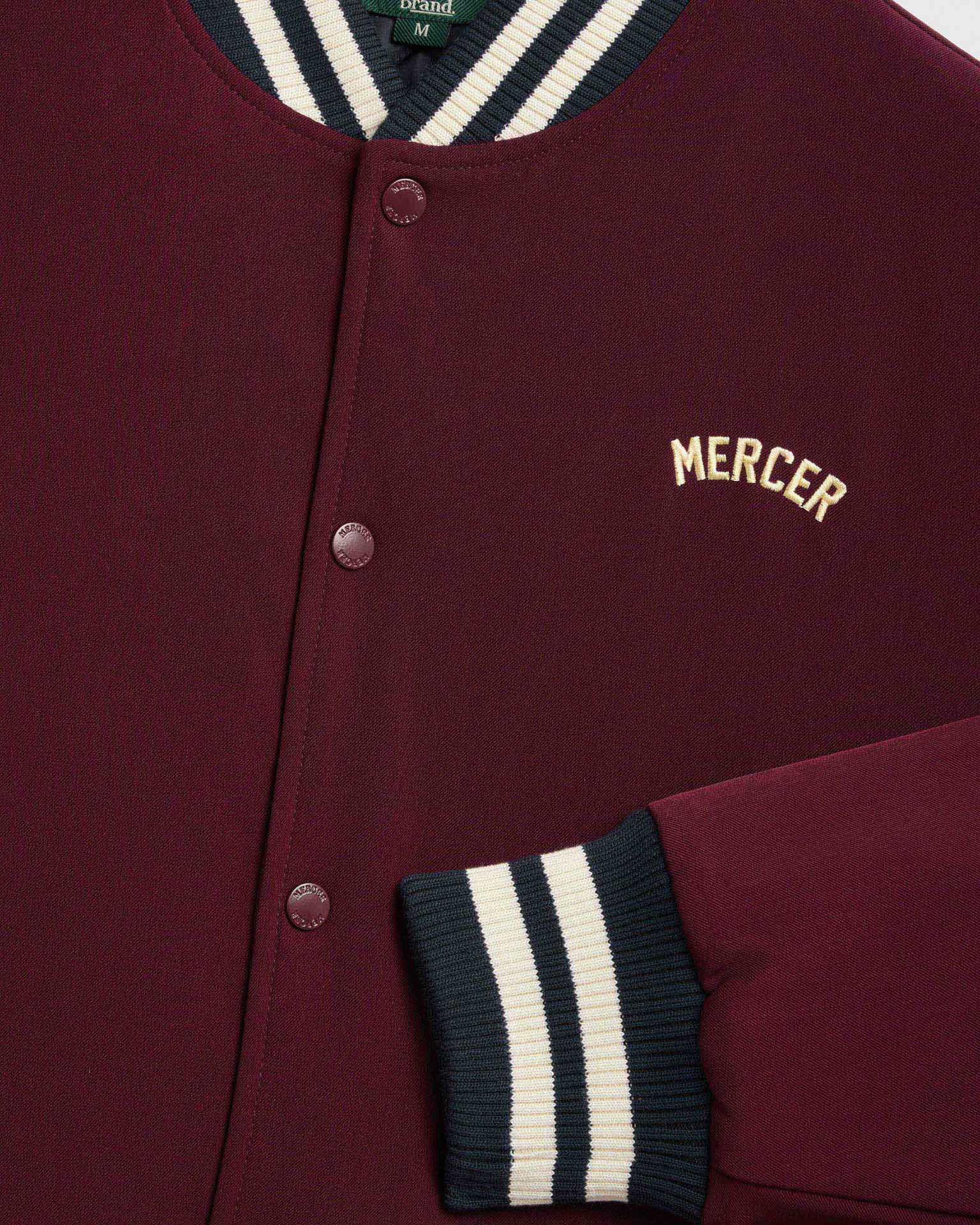 MERCER The Mercer Varsity Jacket Bordeaux