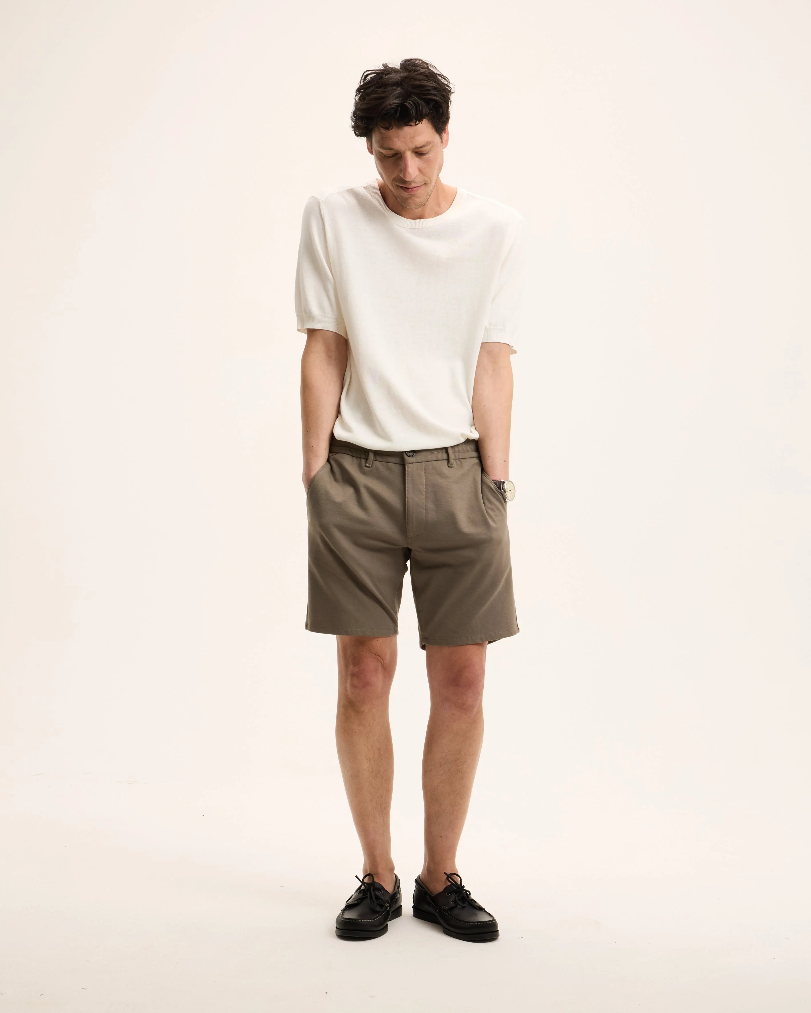 GOOD PEOPLE Harlem Slim Fit Chino Short Earth