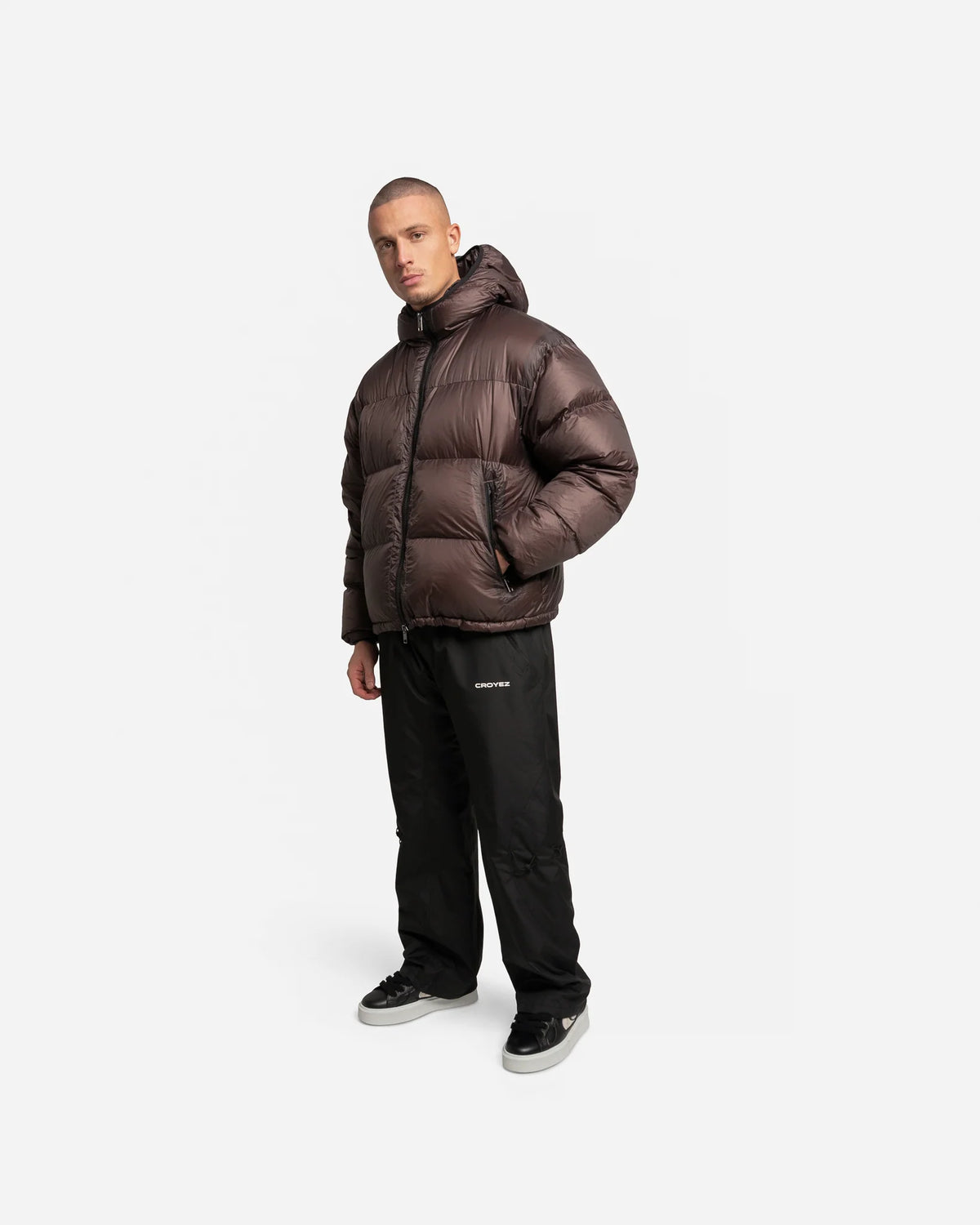 Croyez Translucide Puffer Jacket | Raisin Red