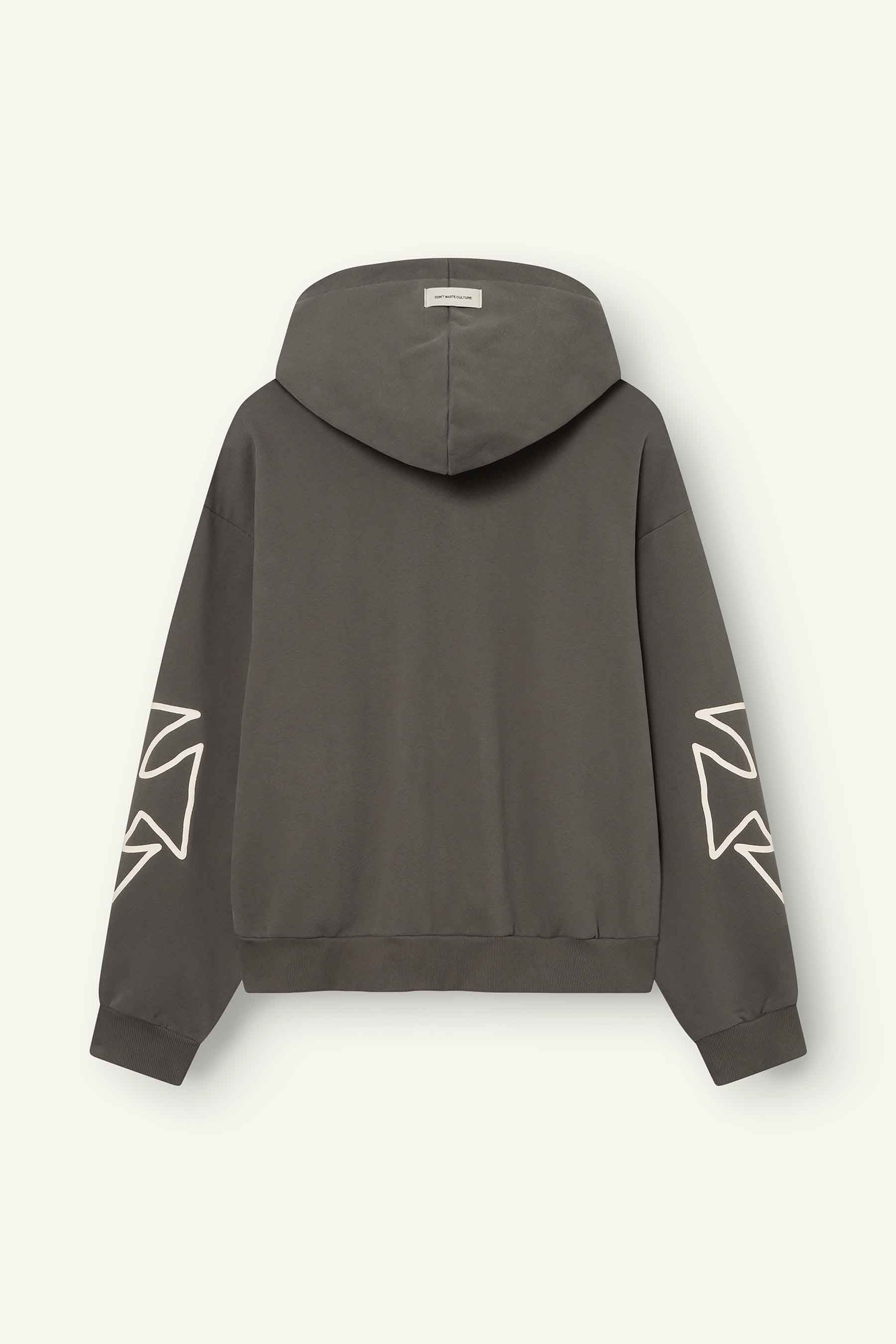 DON’T WASTE CULTURE VELO ZIPPER HOODIE | GREY