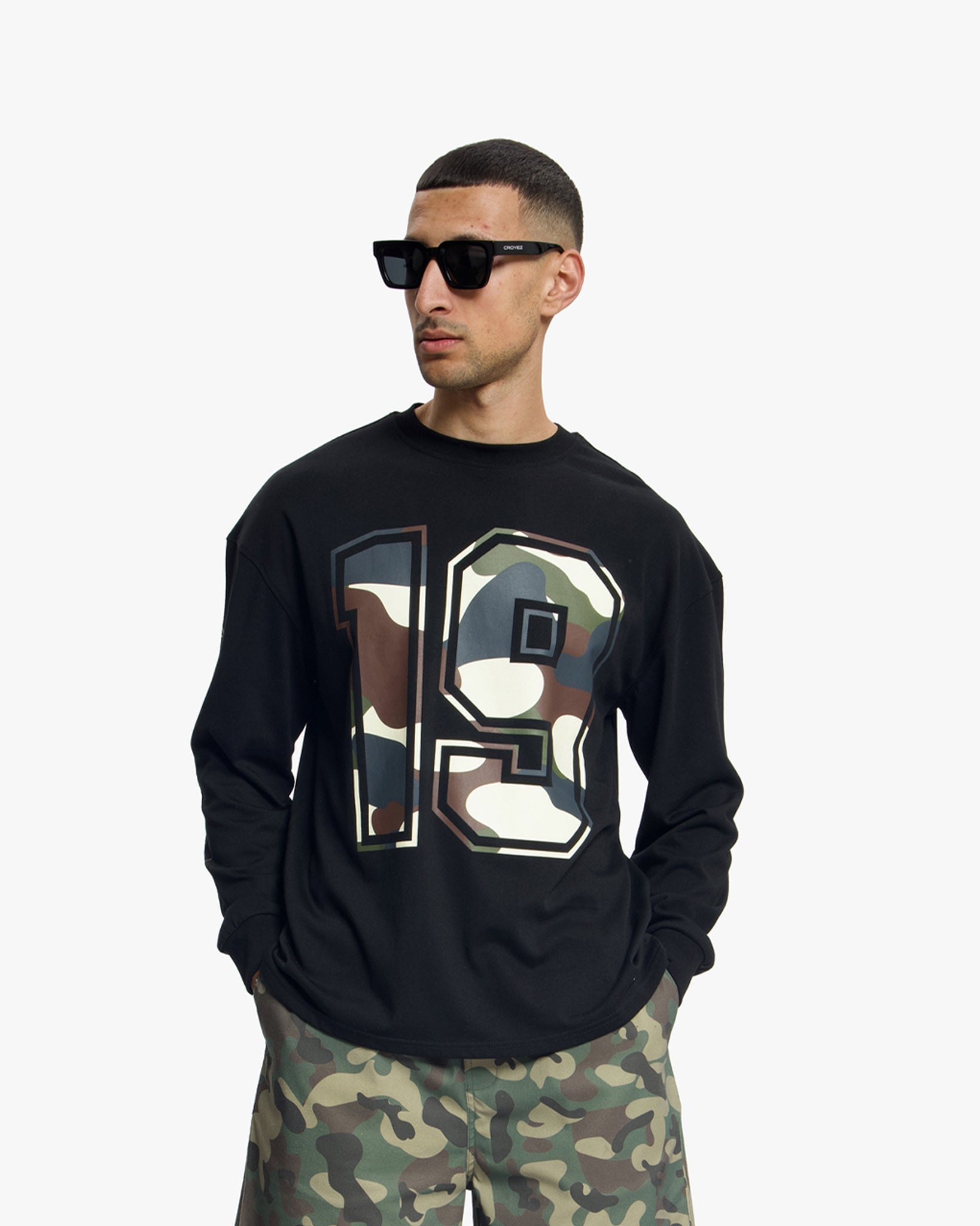 Croyez Camo Longsleeve | Black
