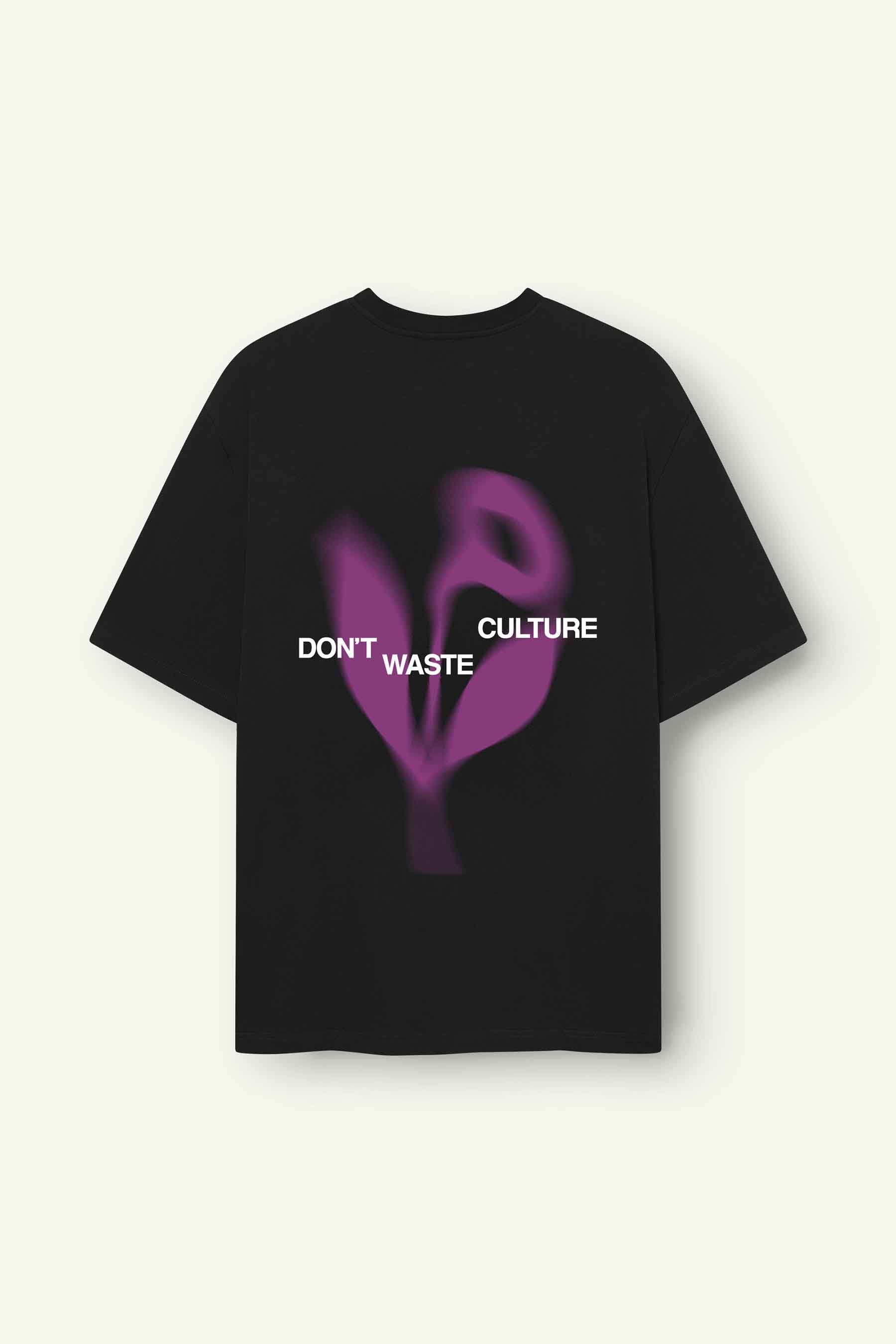 DON’T WASTE CULTURE FITZ T-SHIRT | BLACK