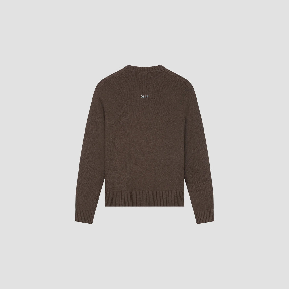 OLAF ESSENTIAL KNITTED CREWNECK Chocolate Plum