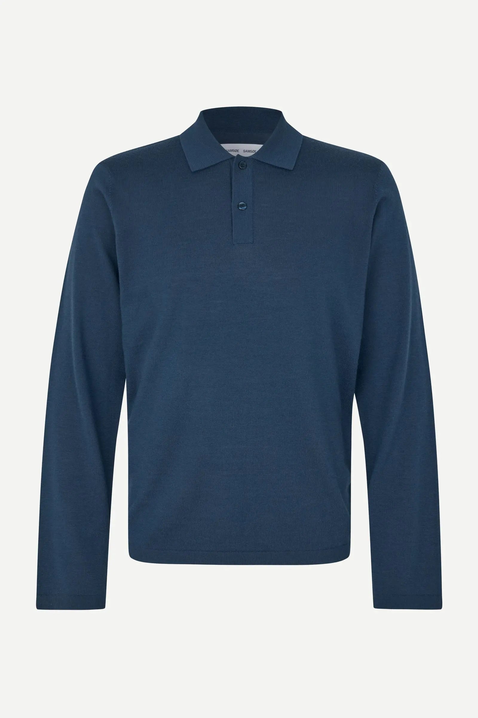 SAMSOE SAMSOE SAROWAN LS POLO 15477 Insignia Blue