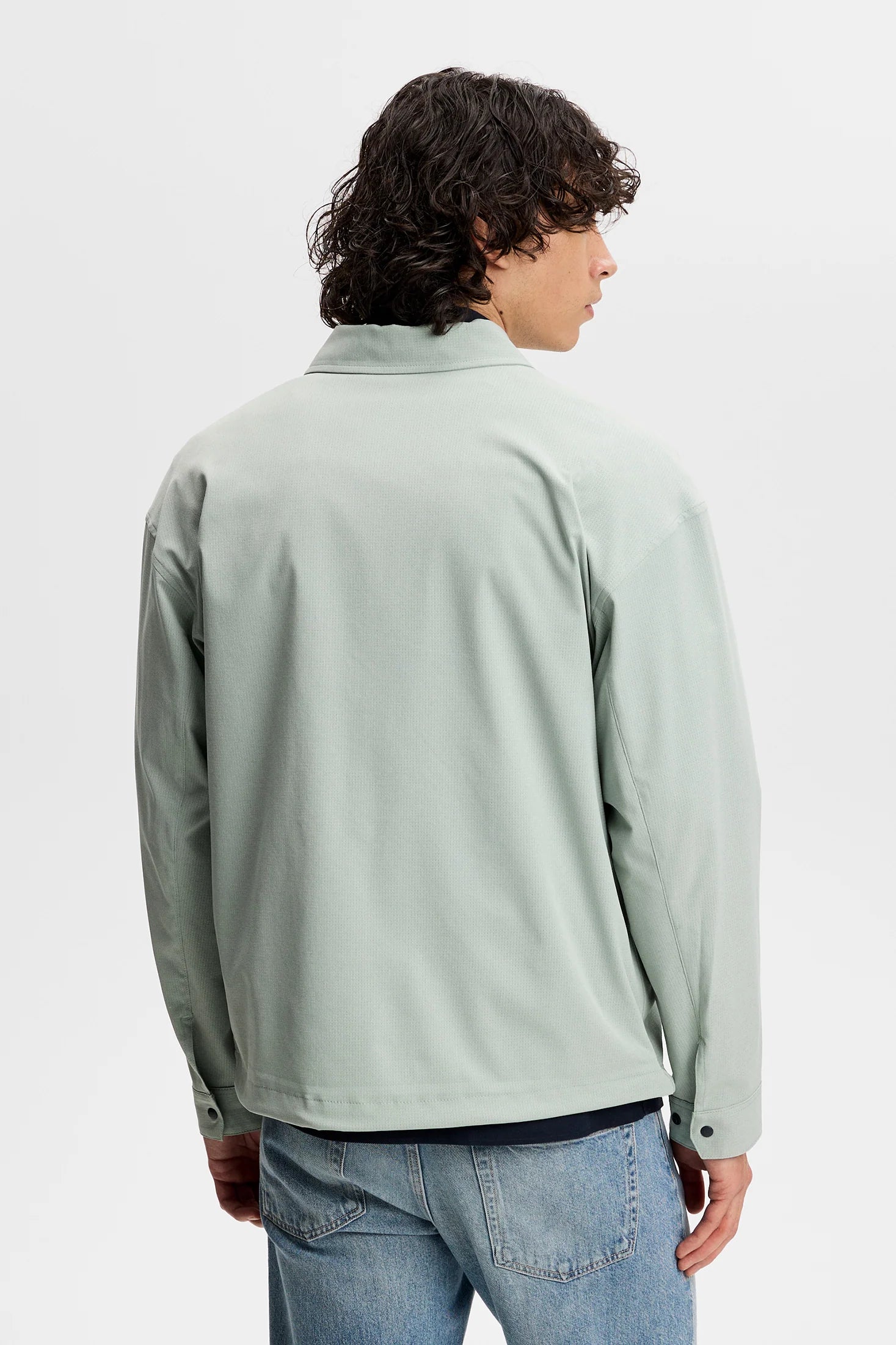 J.LINDEBERG DEX COACH OVERSHIRT Jadeite