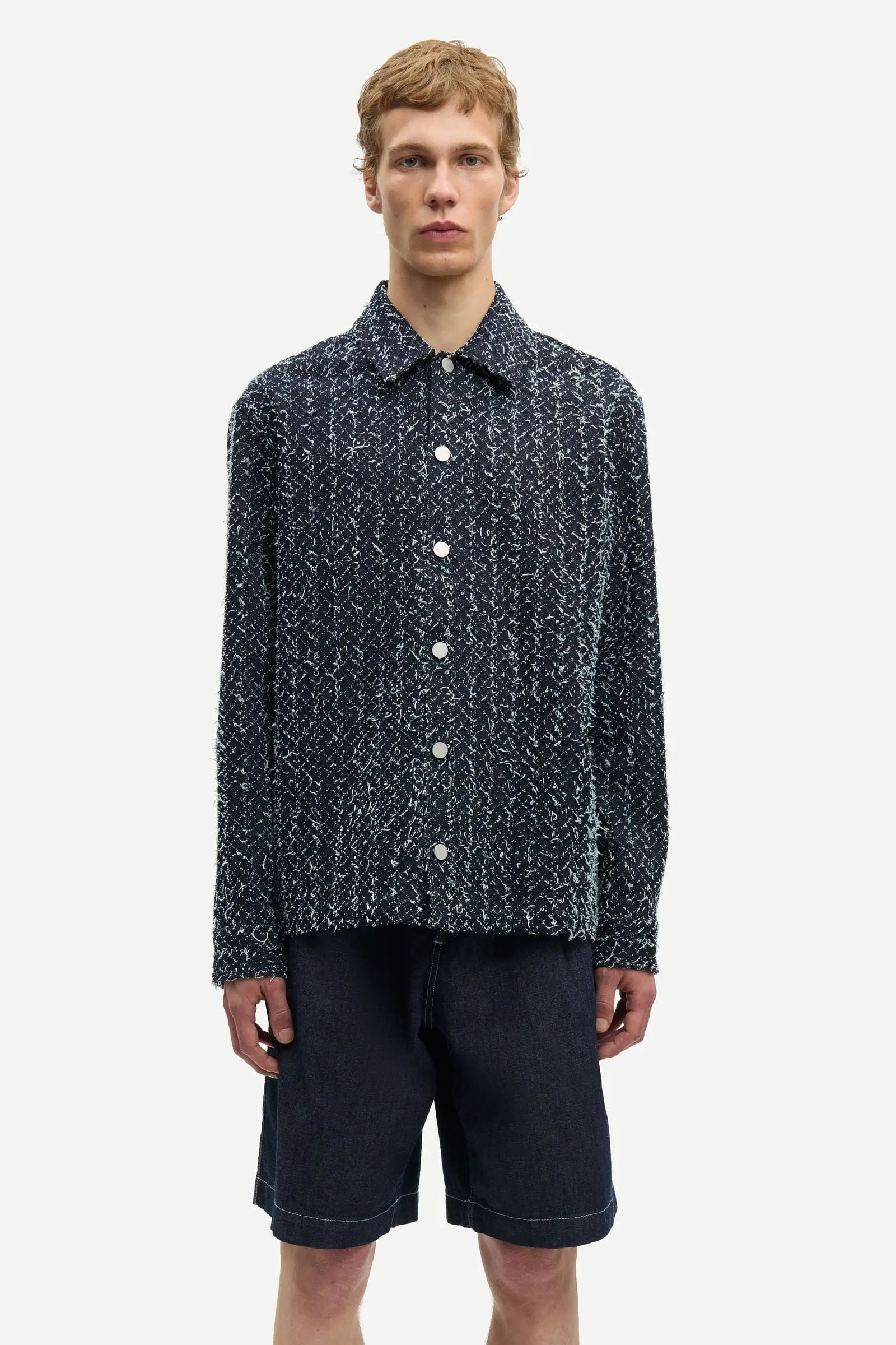 SAMSOE SAMSOE SACASTOR X OVERSHIRT 15967 Indigo Floss