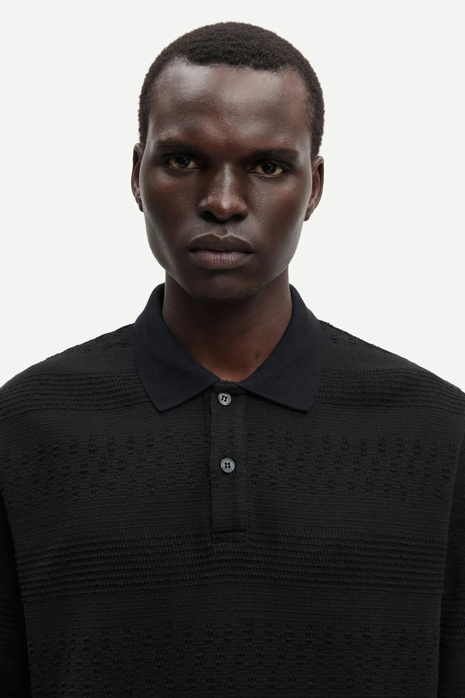SAMSOE SAMSOE SABRUNO LS POLO 15918 Black
