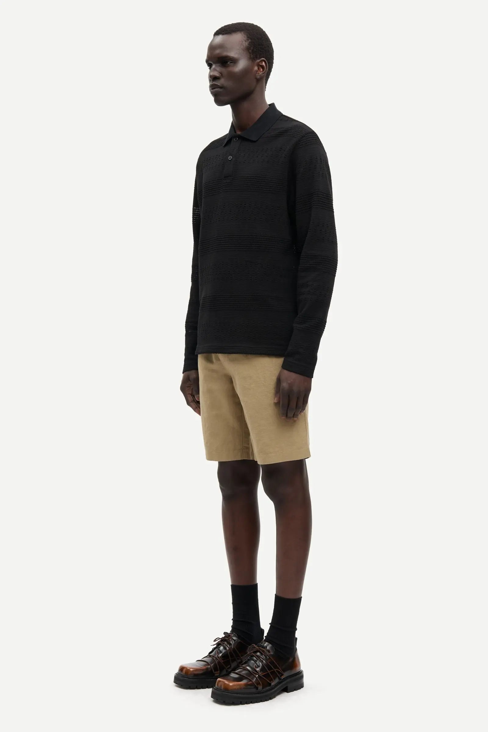 SAMSOE SAMSOE SABRUNO LS POLO 15918 Black