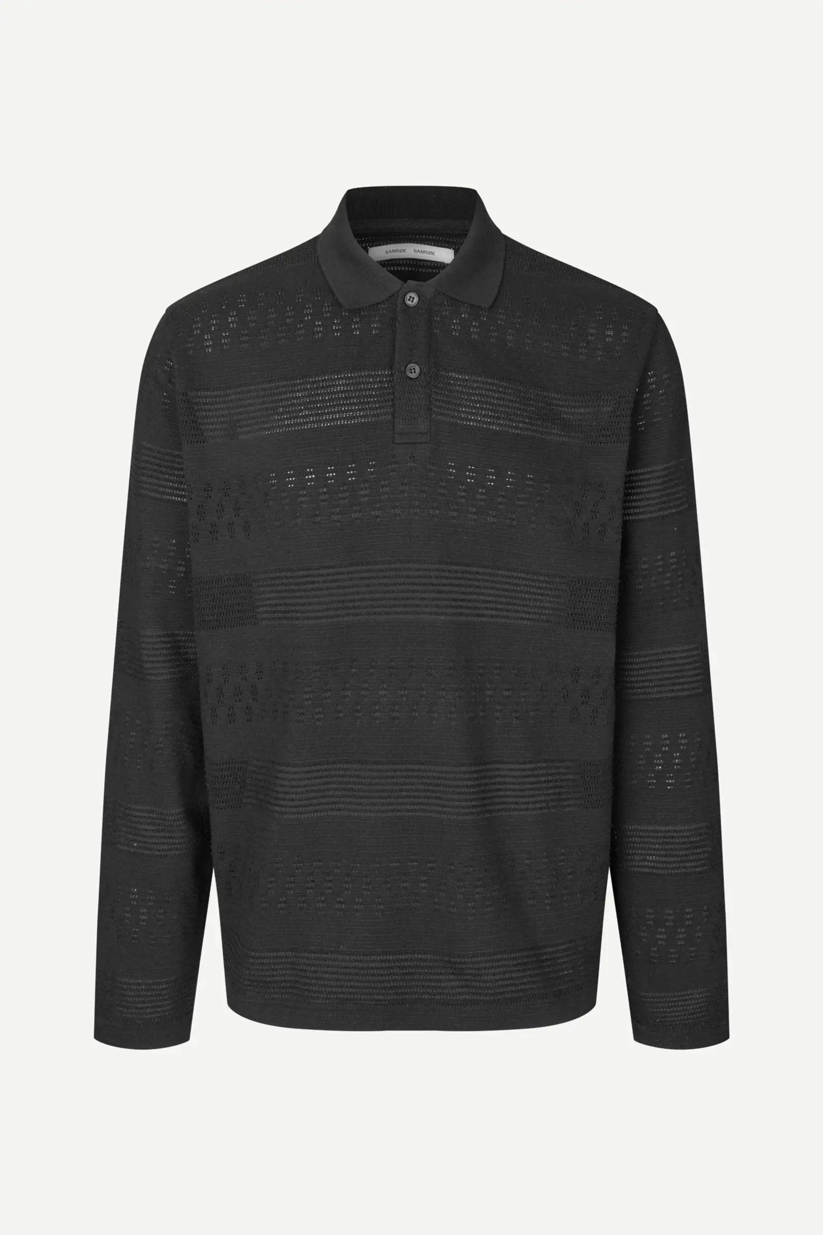 SAMSOE SAMSOE SABRUNO LS POLO 15918 Black