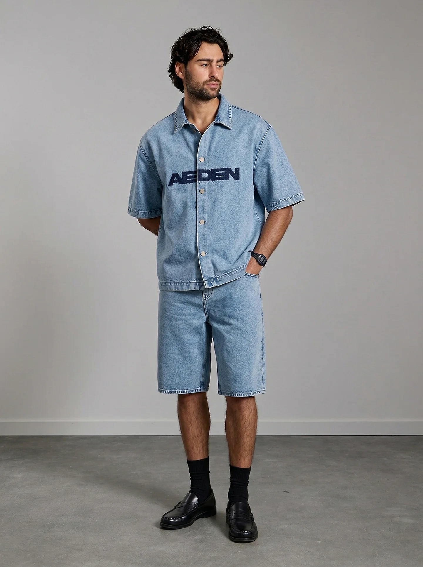 AEDEN UNION SHIRT | LIGHT BLUE DENIM