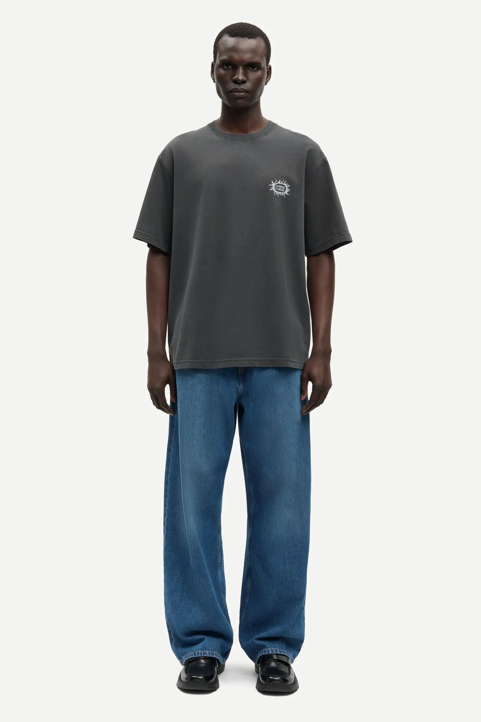 SAMSOE SAMSOE SAGERGEI T-SHIRT 15489 Black Tanline