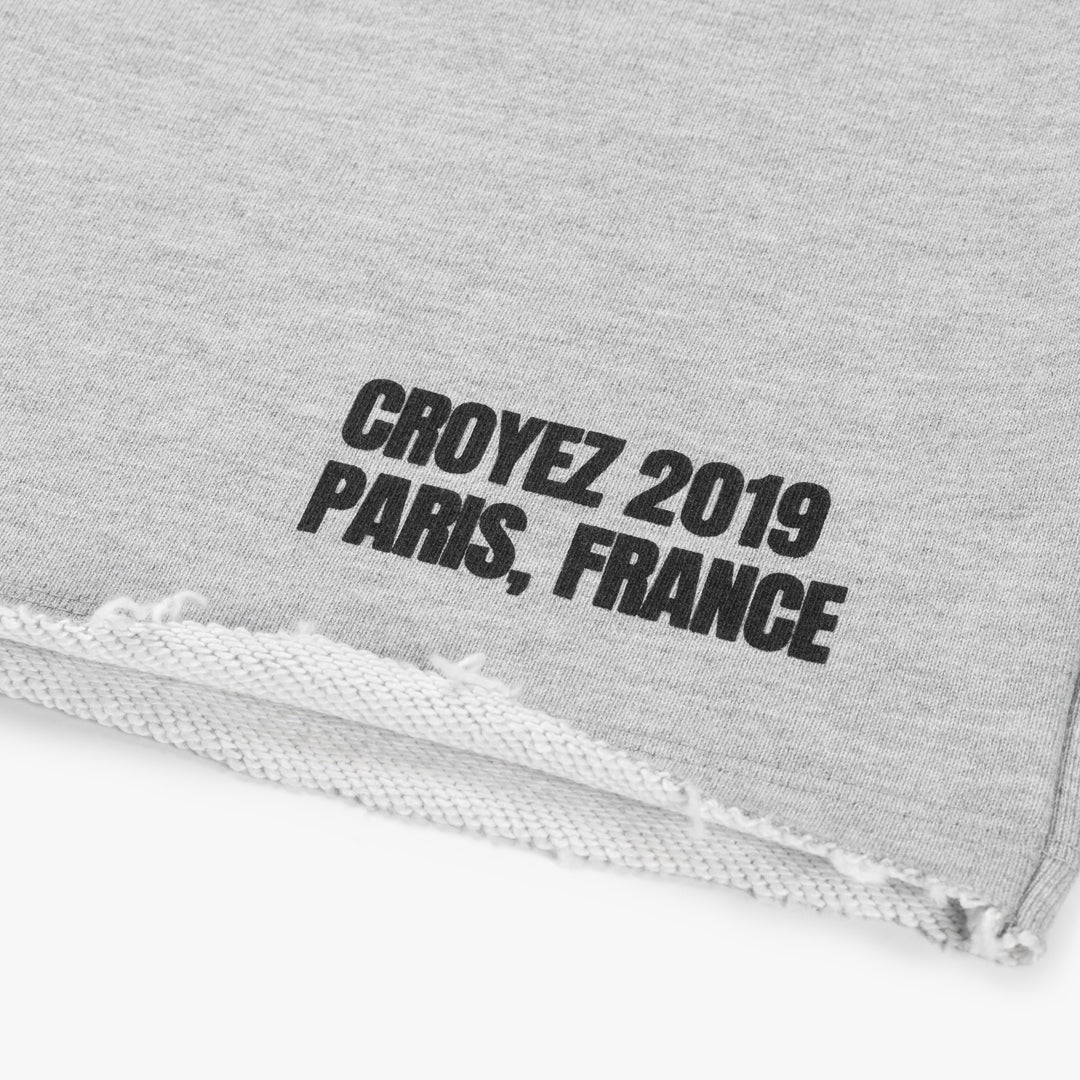 Croyez Relaxed Paris Shorts | Grey Melange