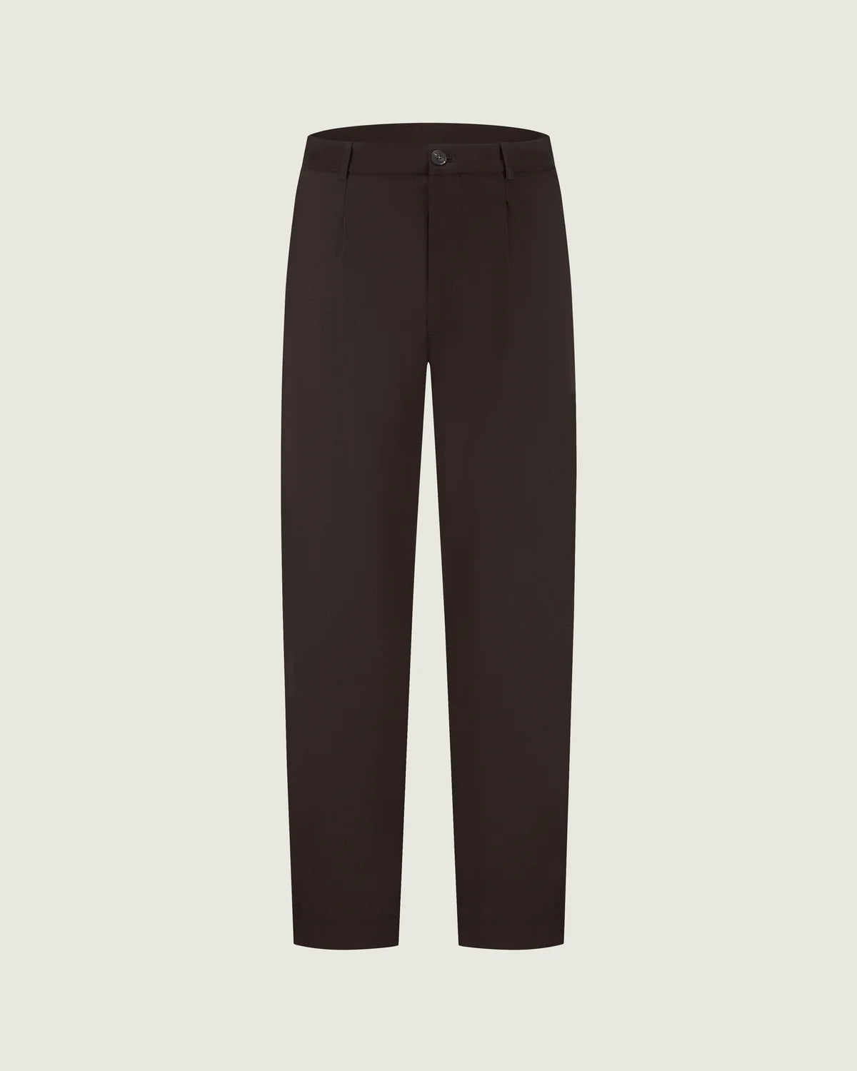 DUQUEZZI WOOL BLEND TROUSERS | DARK BROWN