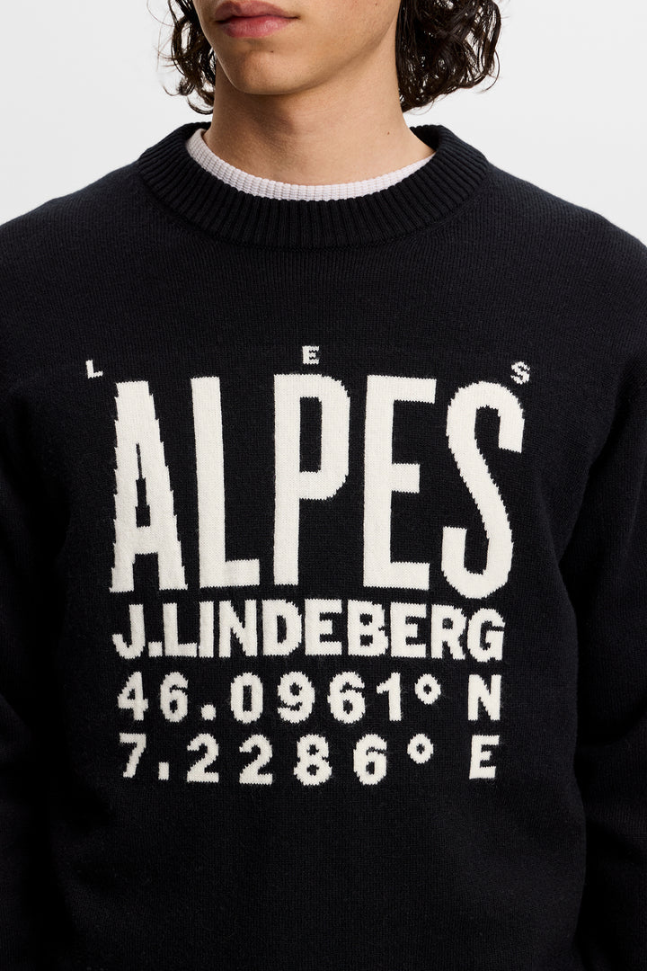 J.LINDEBERG WILLIAM KNITTED SWEATER | BLACK