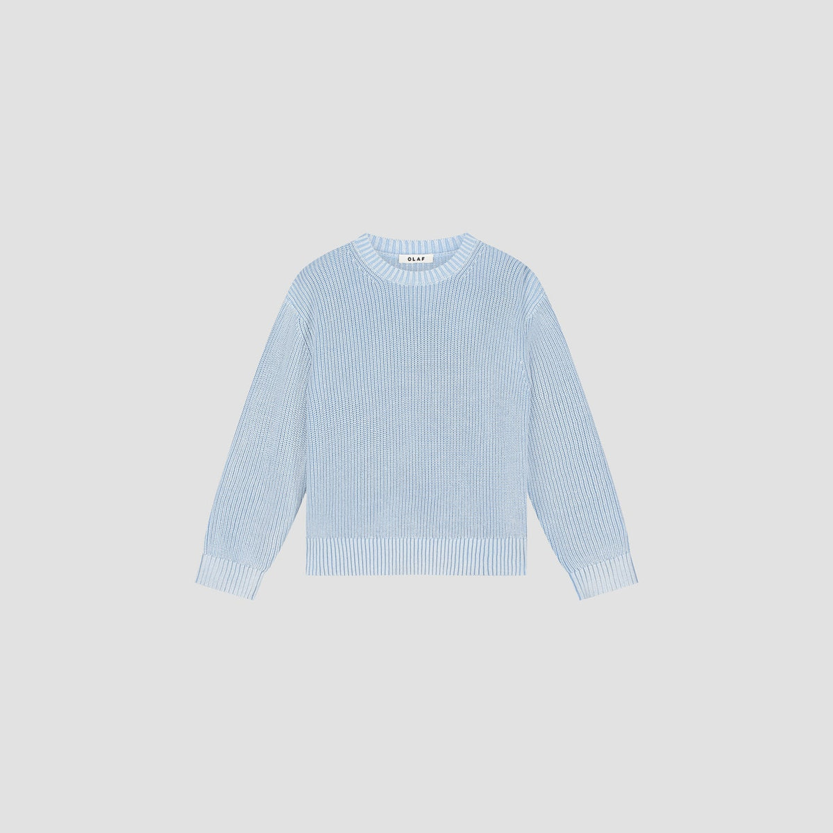 OLAF WASHED KNITTED ESSENTIAL CREW NECK - WINDSURFER