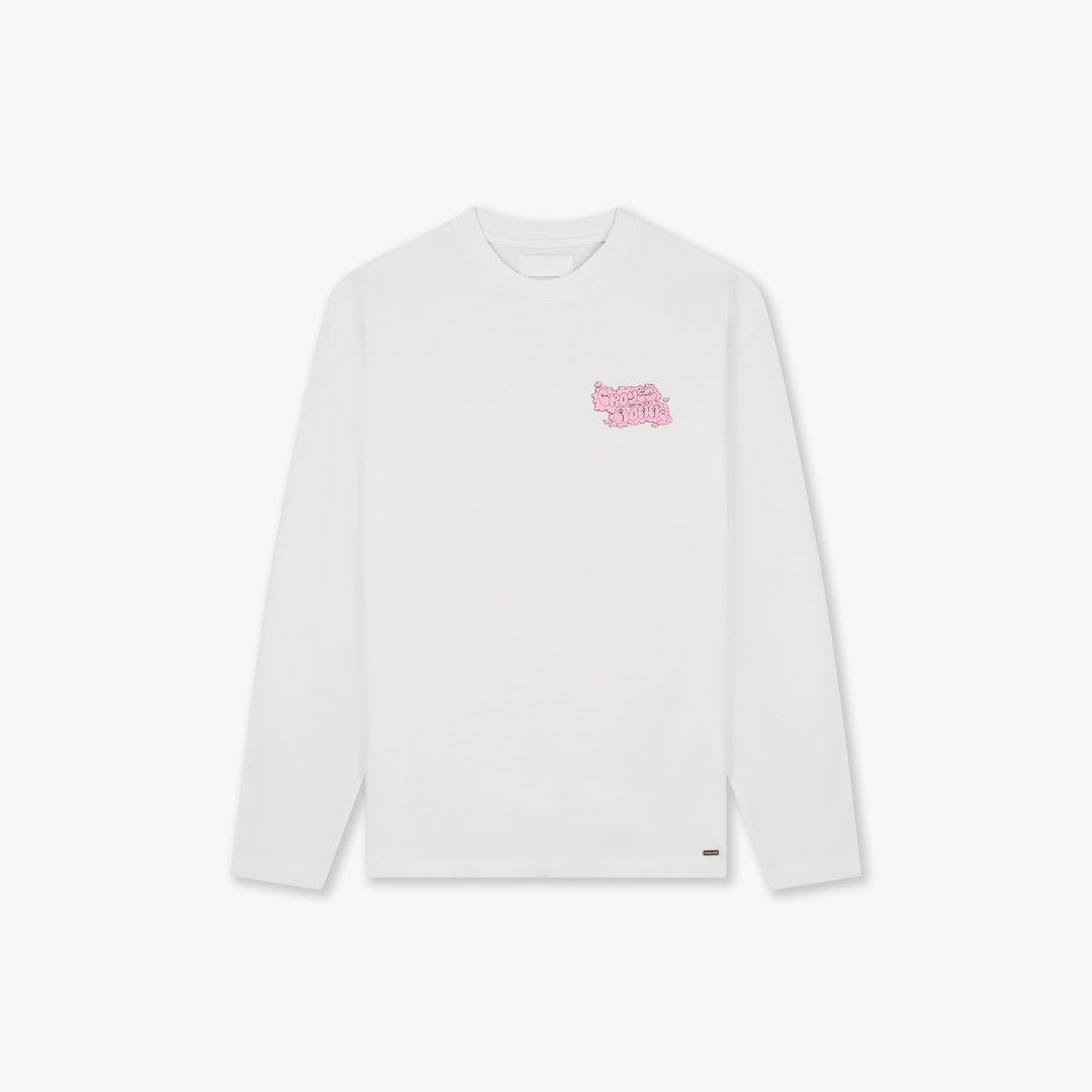Croyez Fleur Heureuse Longsleeve White