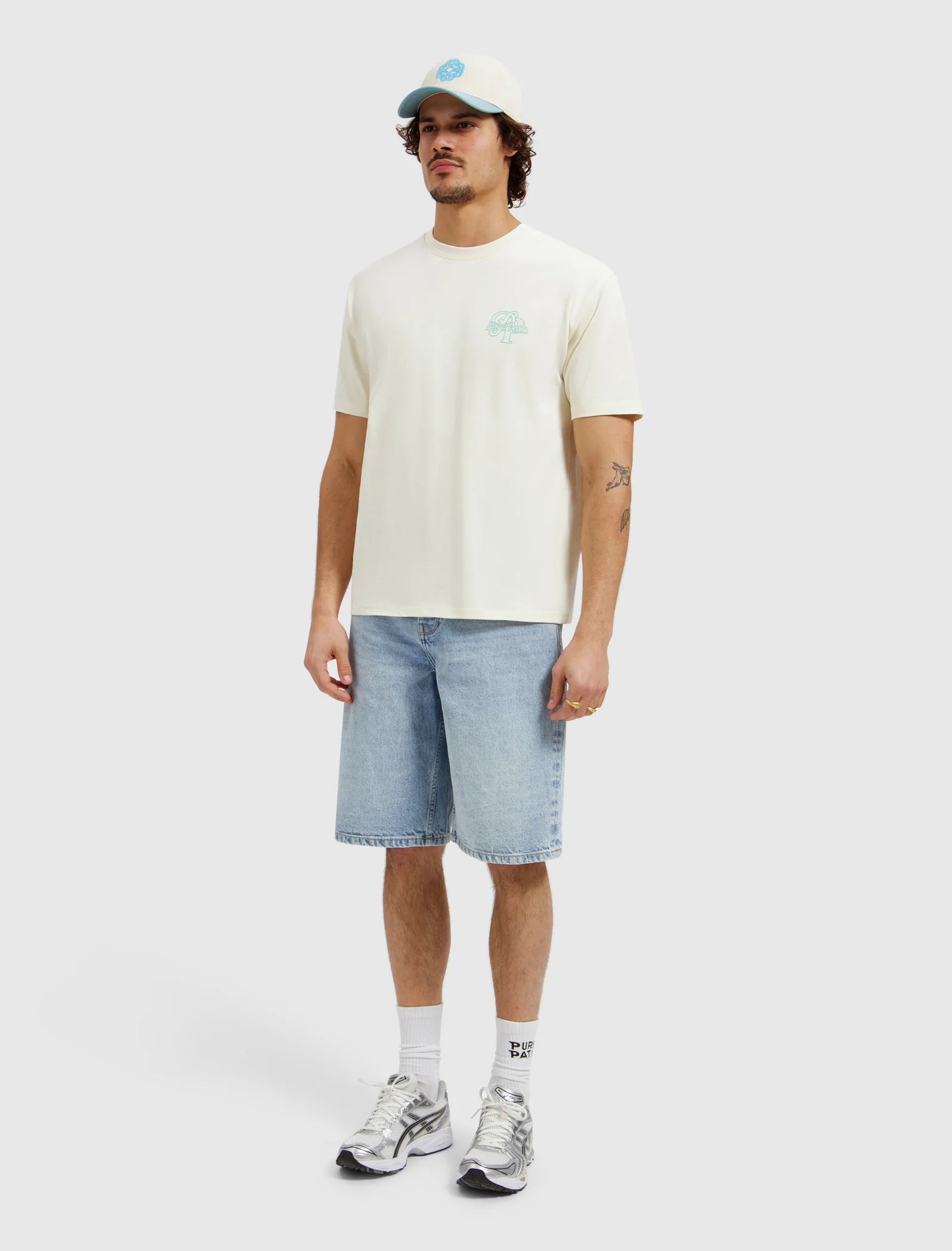 PURE PATH INITIALS T-SHIRT Ecru