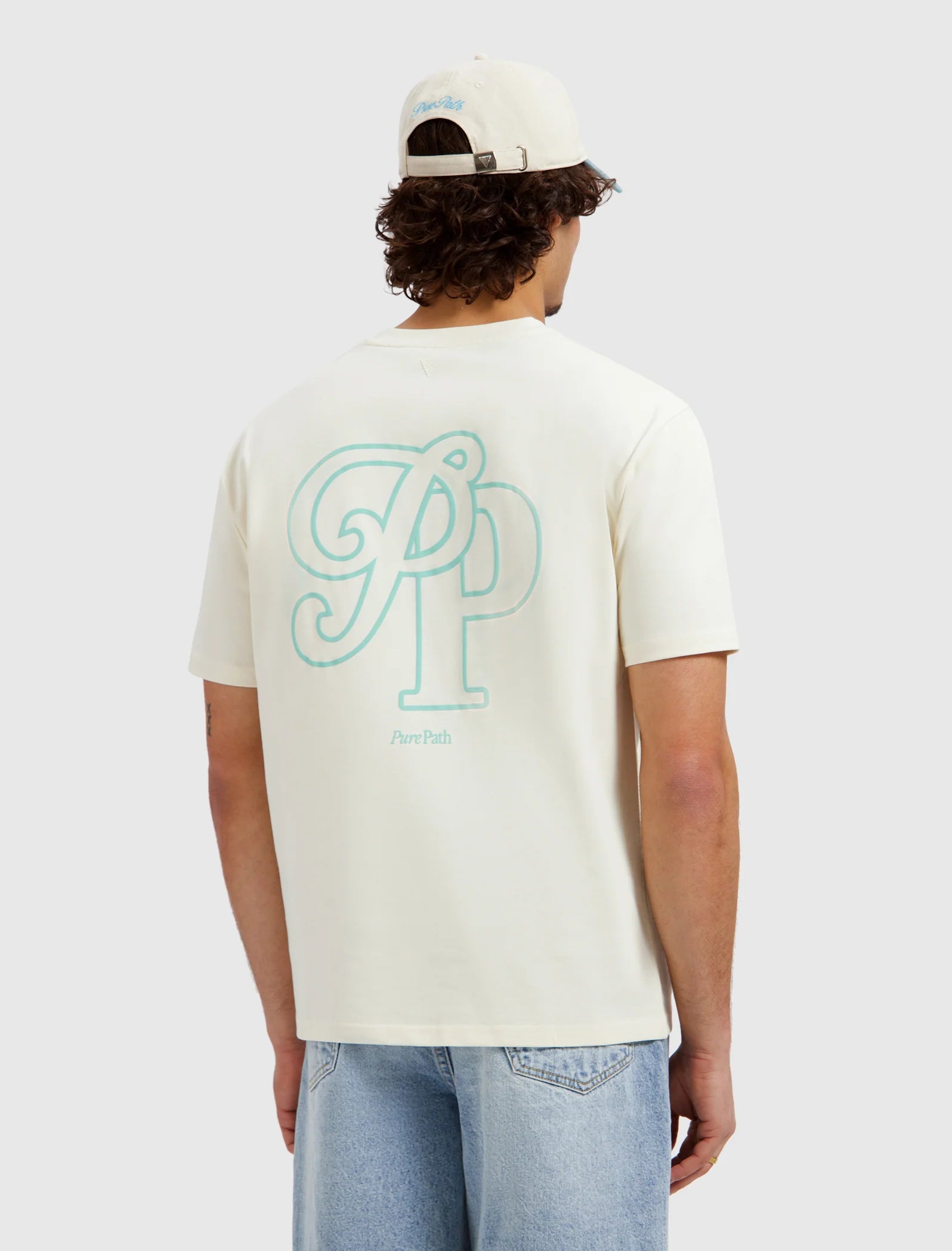 PURE PATH INITIALS T-SHIRT Ecru