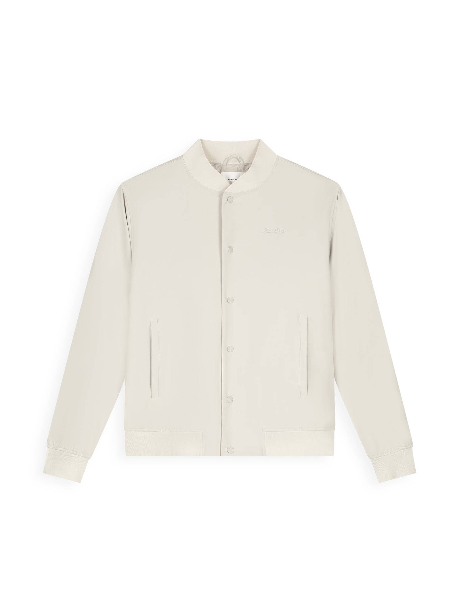 PURE PATH TRAVEL STRETCH BOMBER JACKET Sand