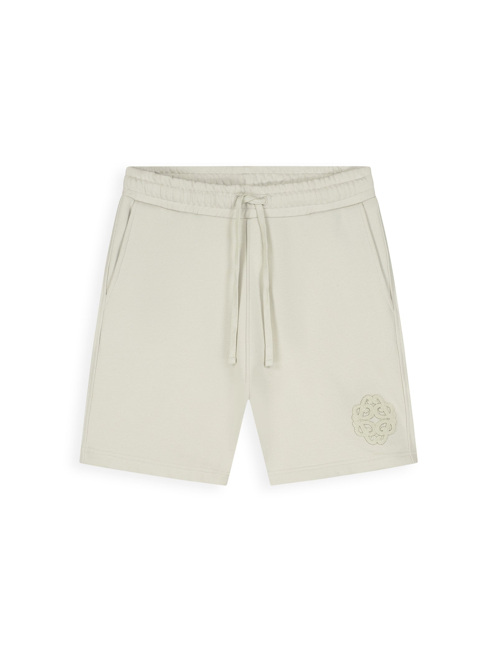 PURE PATH EMBLEM BADGE SWEAT SHORT Sand