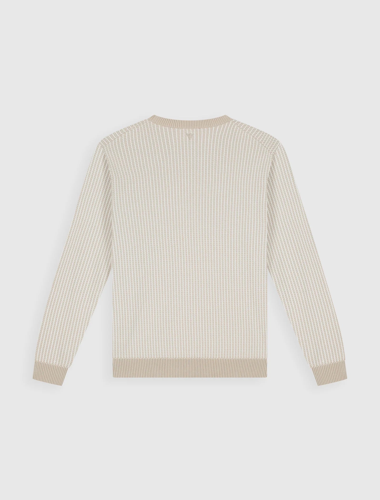 PURE PATH LADDER STITCH KNIT SWEATER Sand