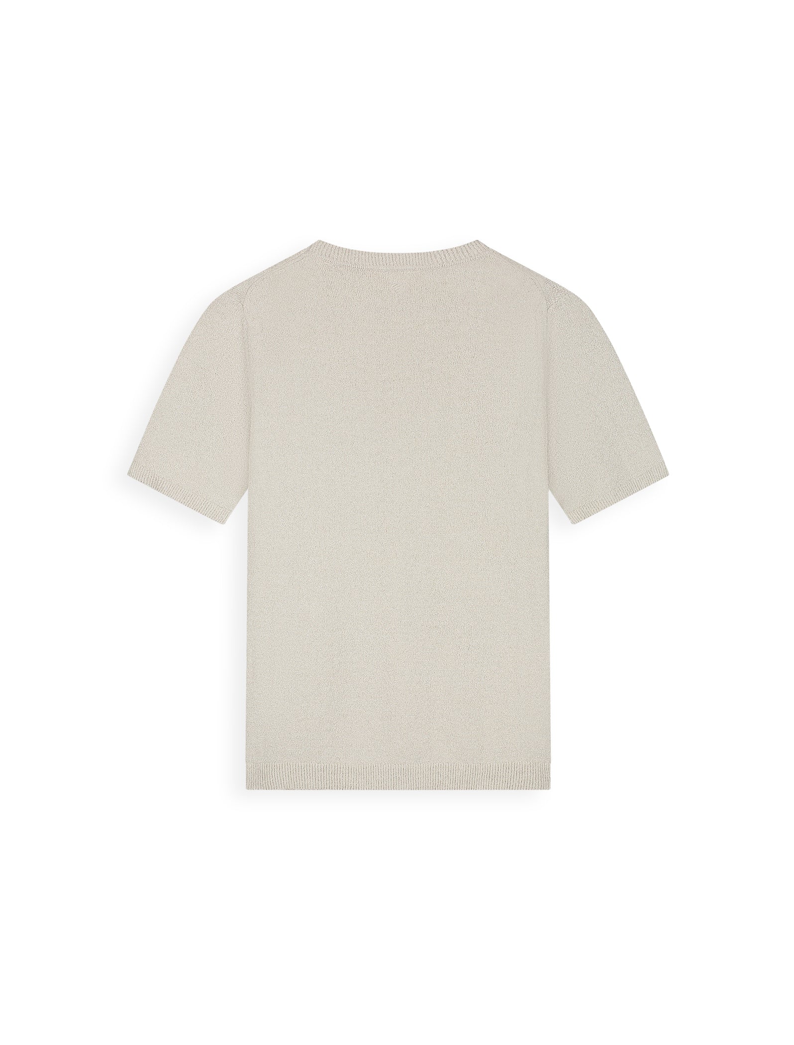 PURE PATH Bouclé Knit T-shirt Sand