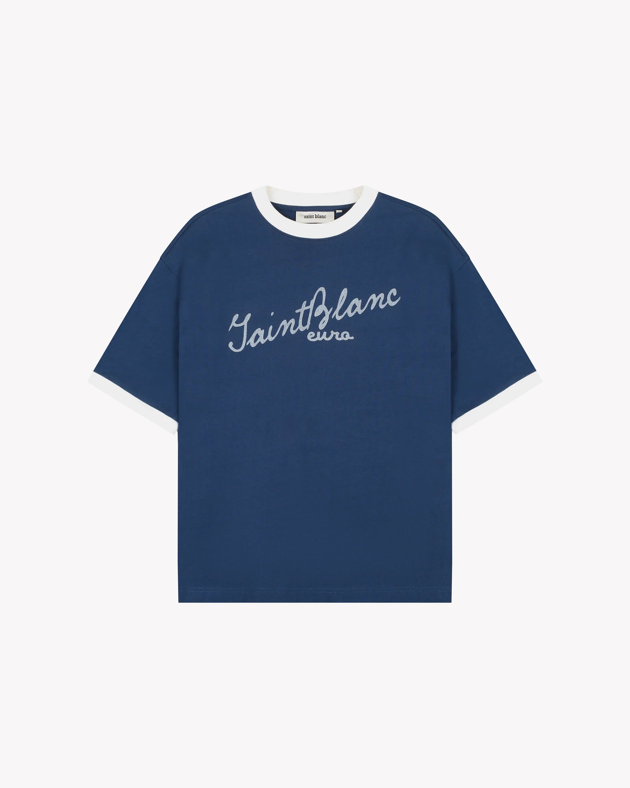 SAINT BLANC SCRIBBLE RINGER T-SHIRT Blue