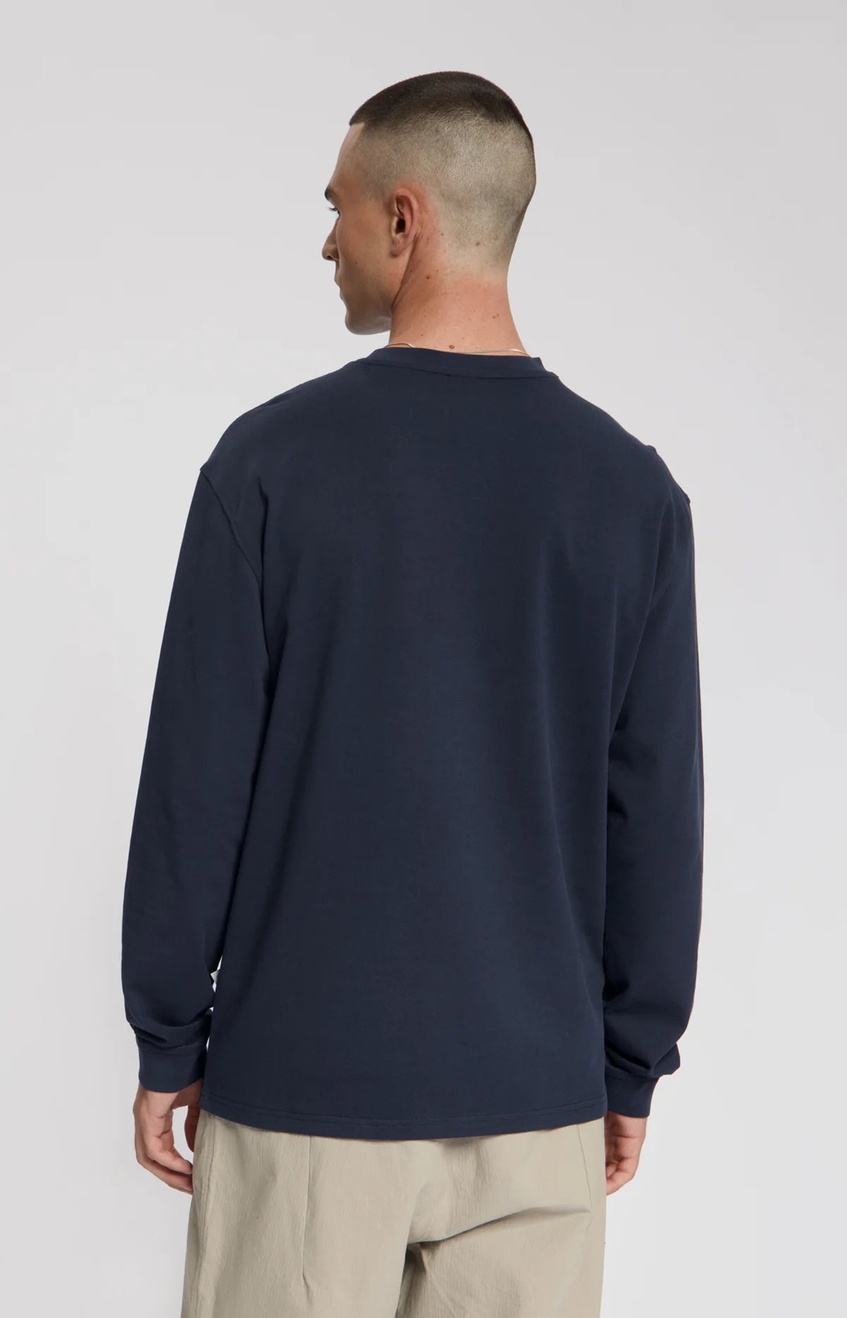 MAZU LONGSLEEVE ARTWORK T-SHIRT Mood Indigo