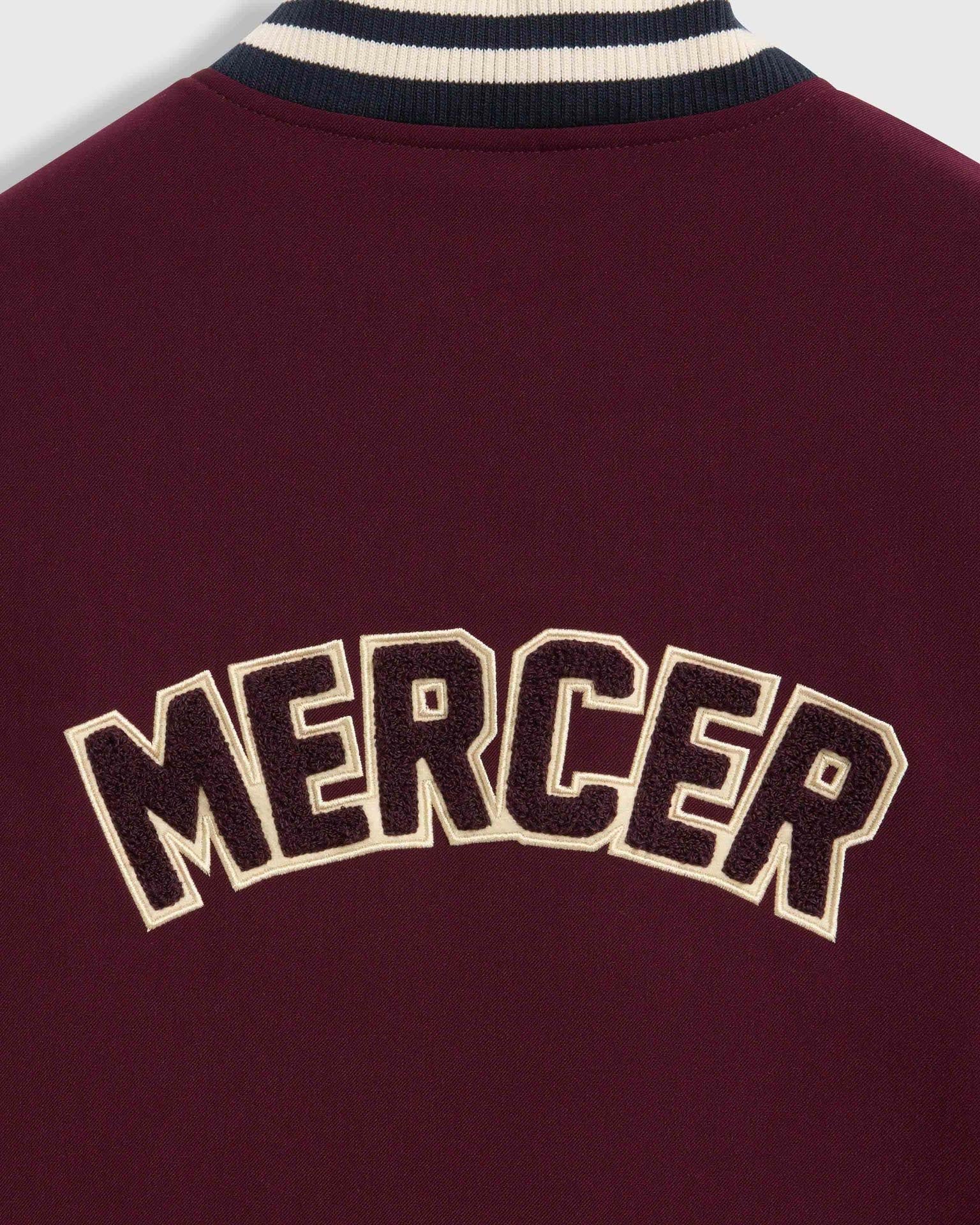 MERCER The Mercer Varsity Jacket Bordeaux