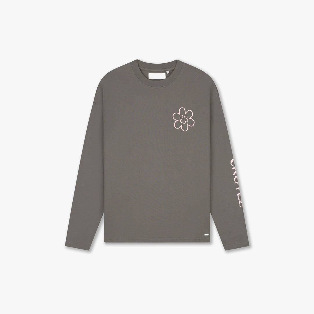Croyez Contour De La Fleur Longsleeve | Washed Brown