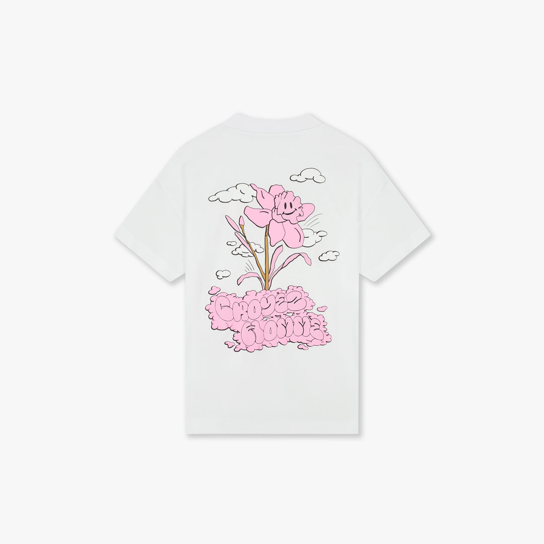 Croyez Fleur Heureuse T-Shirt White