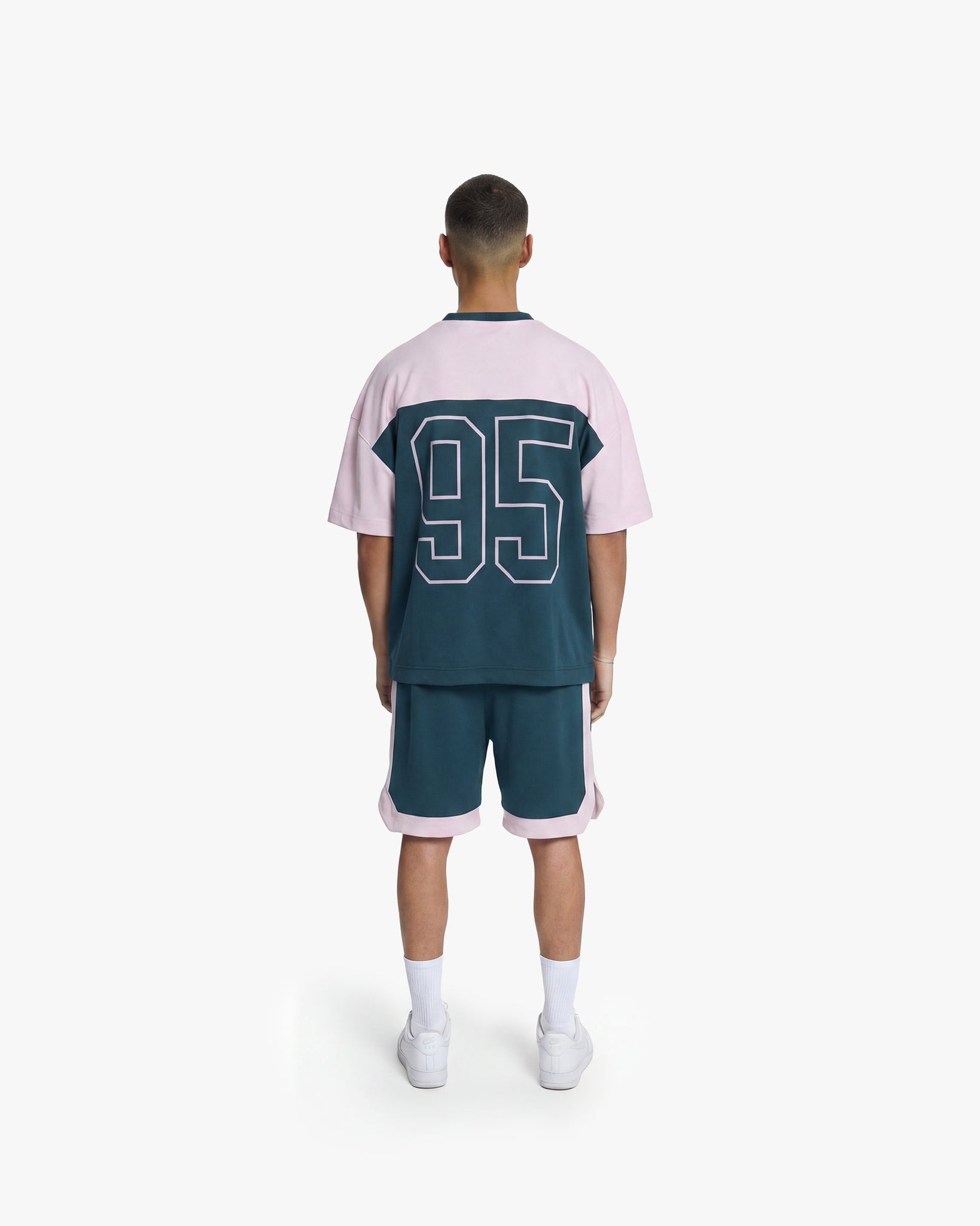 Croyez Jersey Sport Shorts | Dark Teal/Pink