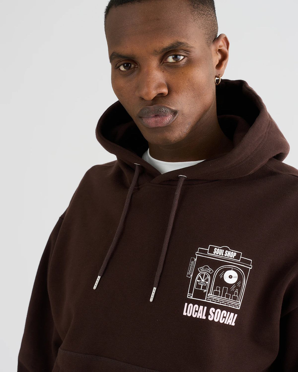 RESTERÖDS ELLIOT HOODIE | BROWN