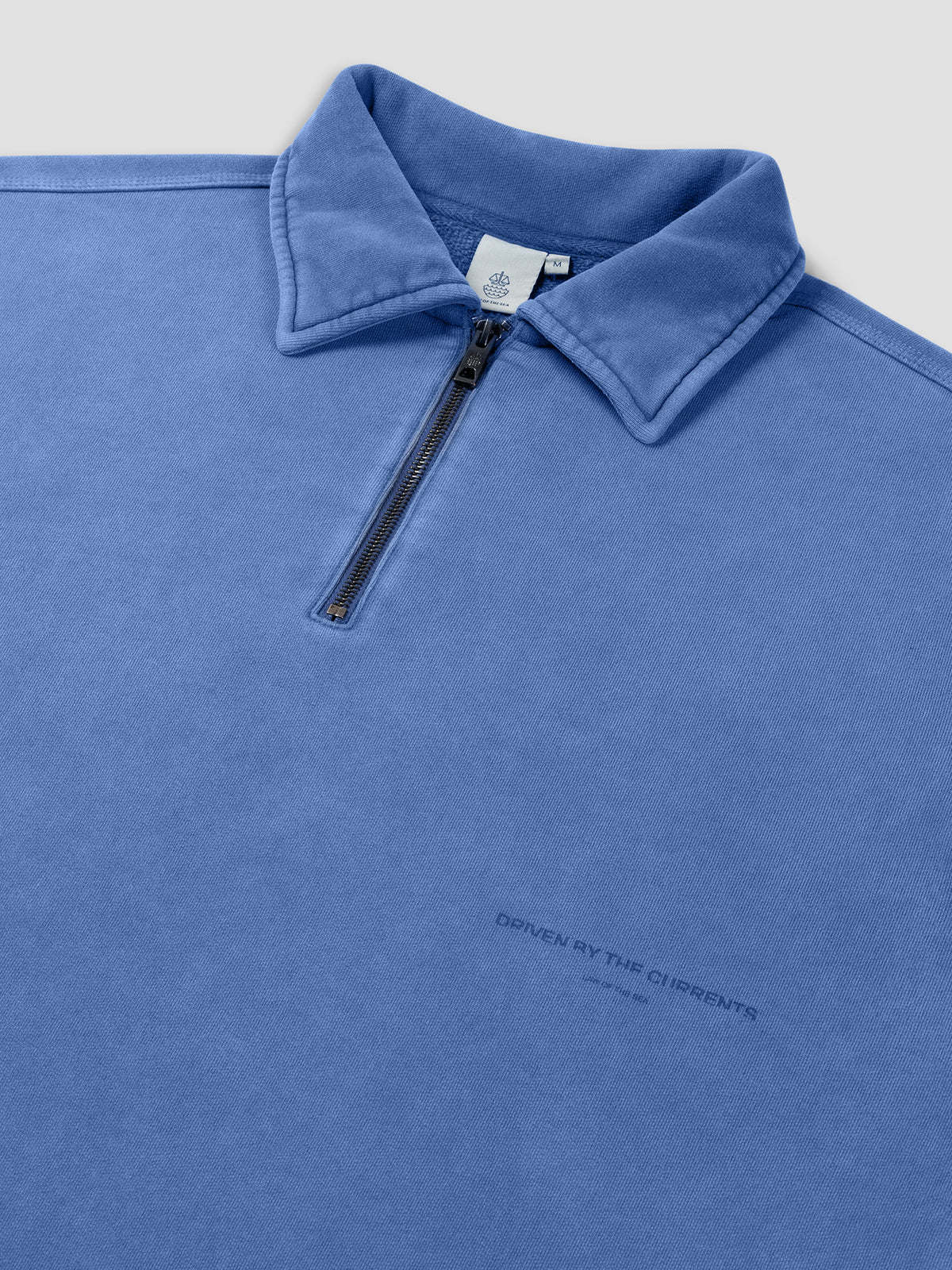 RUSK GARMENT DYED SWEAT POLO Dutch Blue