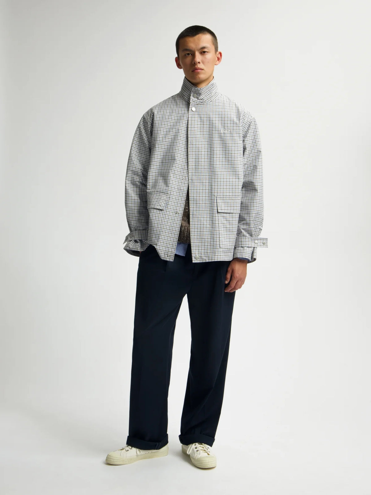 OLAF OVERSIZED UTILITY JACKET Bracken/Dusty Blue