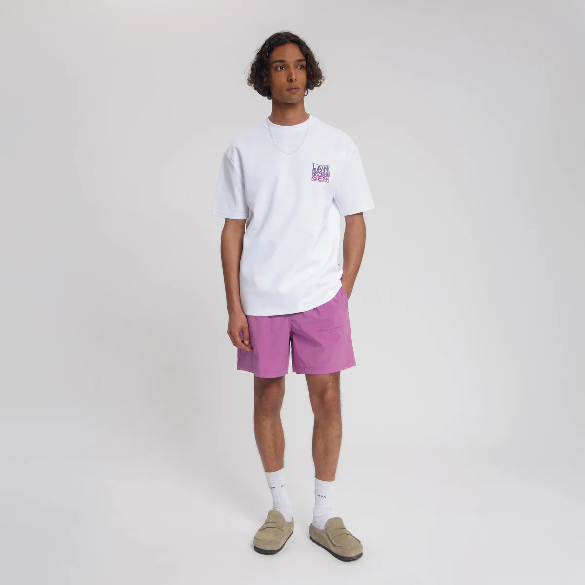 LAW OF THE SEA DISPLACE ARTWORK T-SHIRT Brigt White
