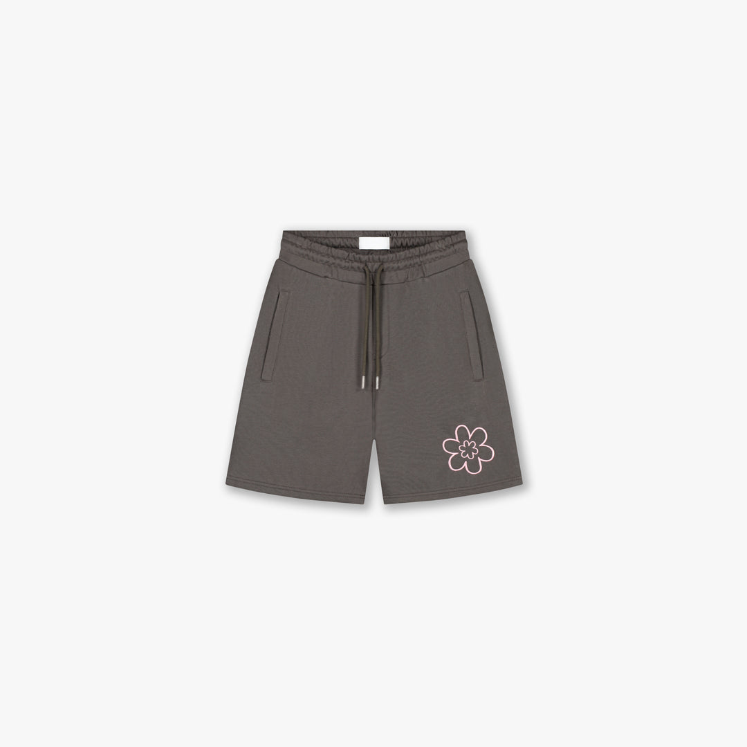 Croyez Contour De La Fleur Shorts | Washed Brown