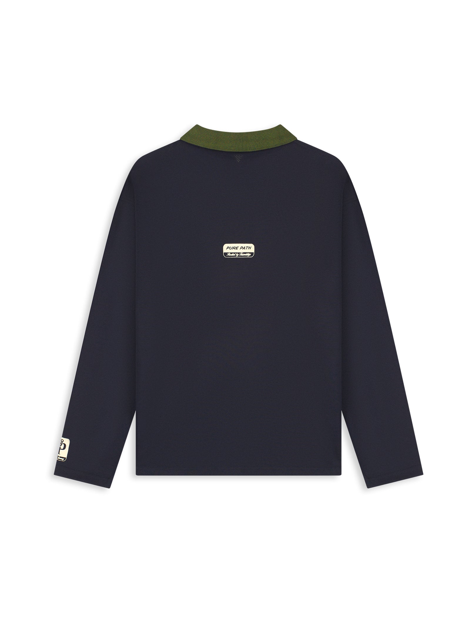 PURE PATH Rooted By Friendship Longsleeve Polo Navy