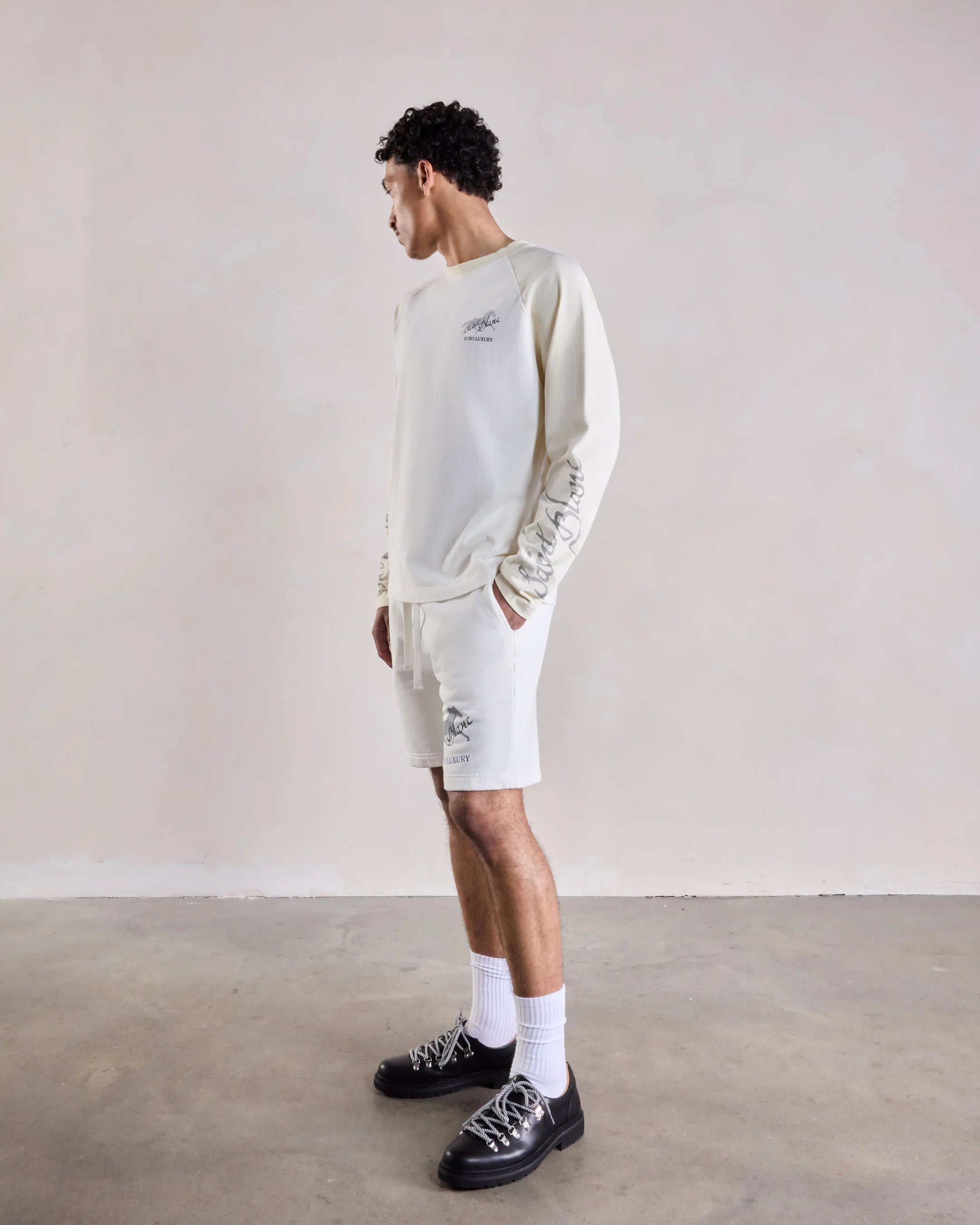 SAINT BLANC EURO LUXURY RAGLAN LONGSHIRT Cream